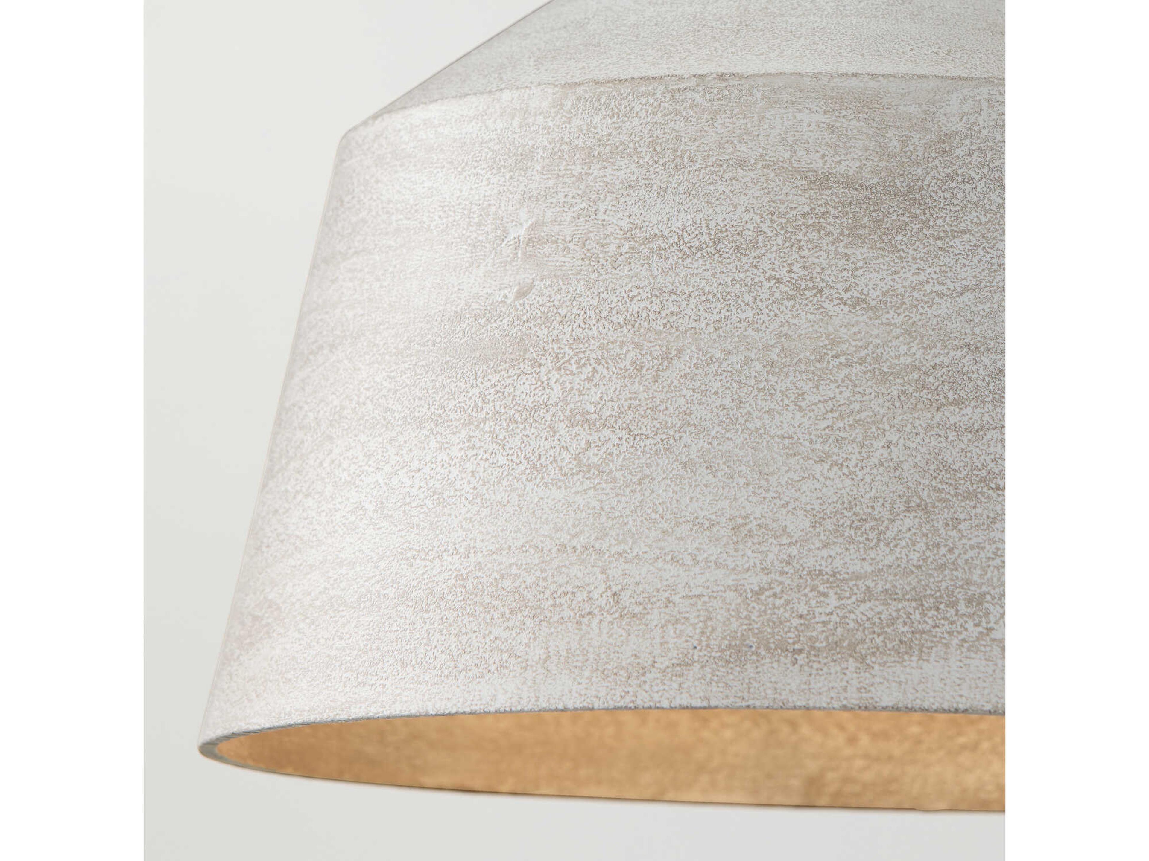 Capital Lighting Quarry 1-Light Stucco Gray Bell Pendant