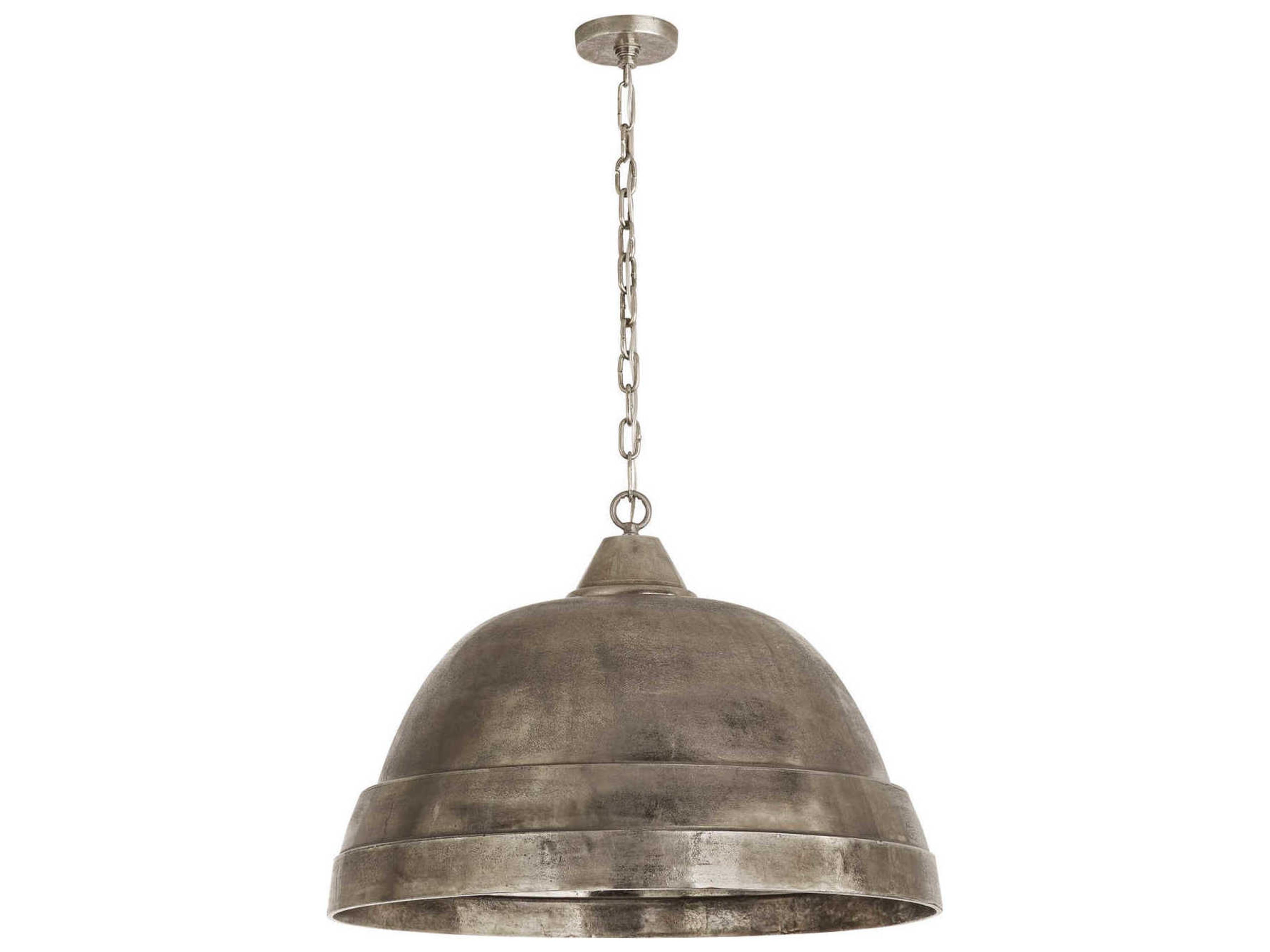 Sedona 1-Light Oxidized Nickel Bell Pendant