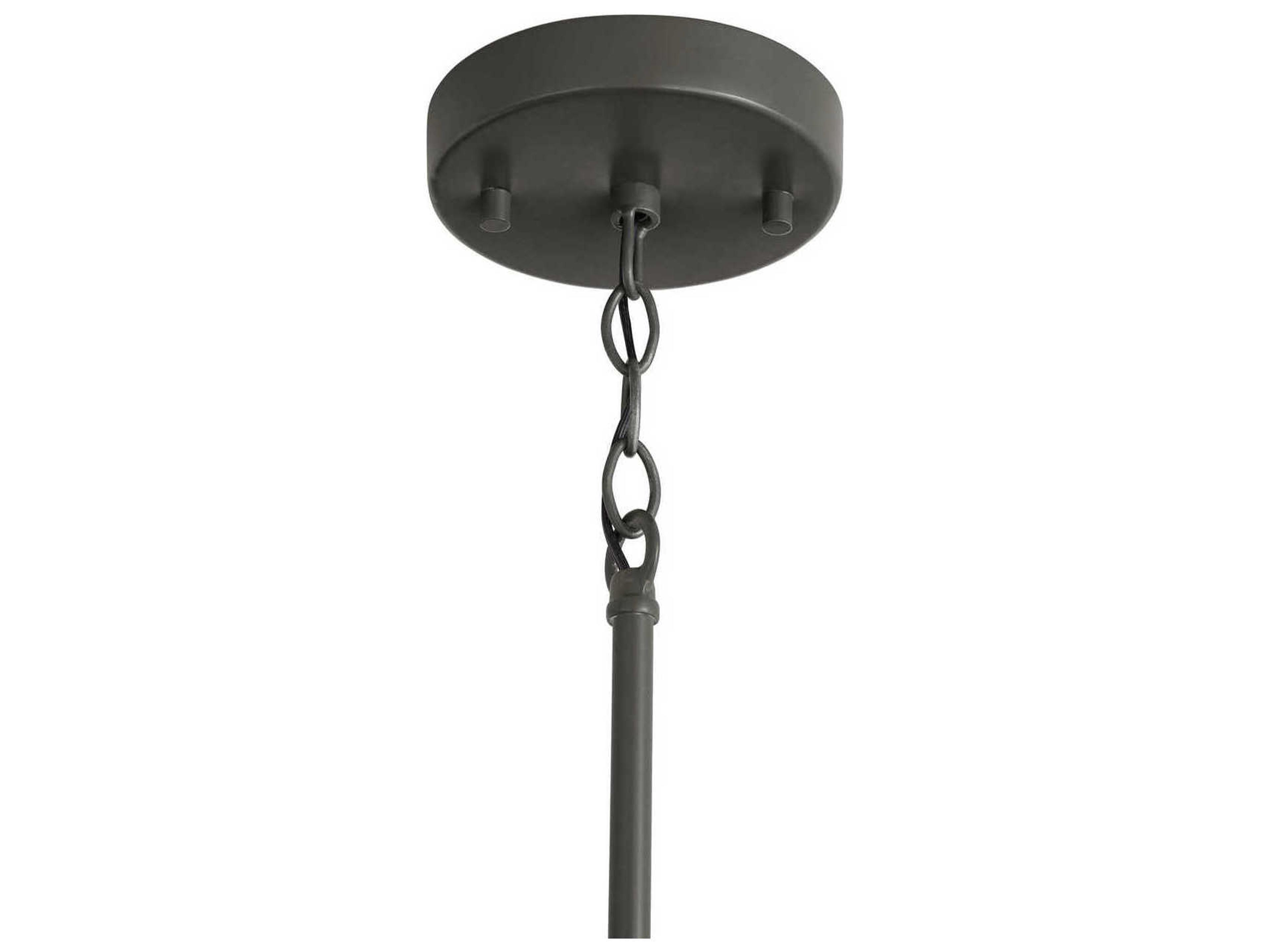 Capital Lighting Jacob 1-Light Grey Wash And Iron Silk Bell Pendant