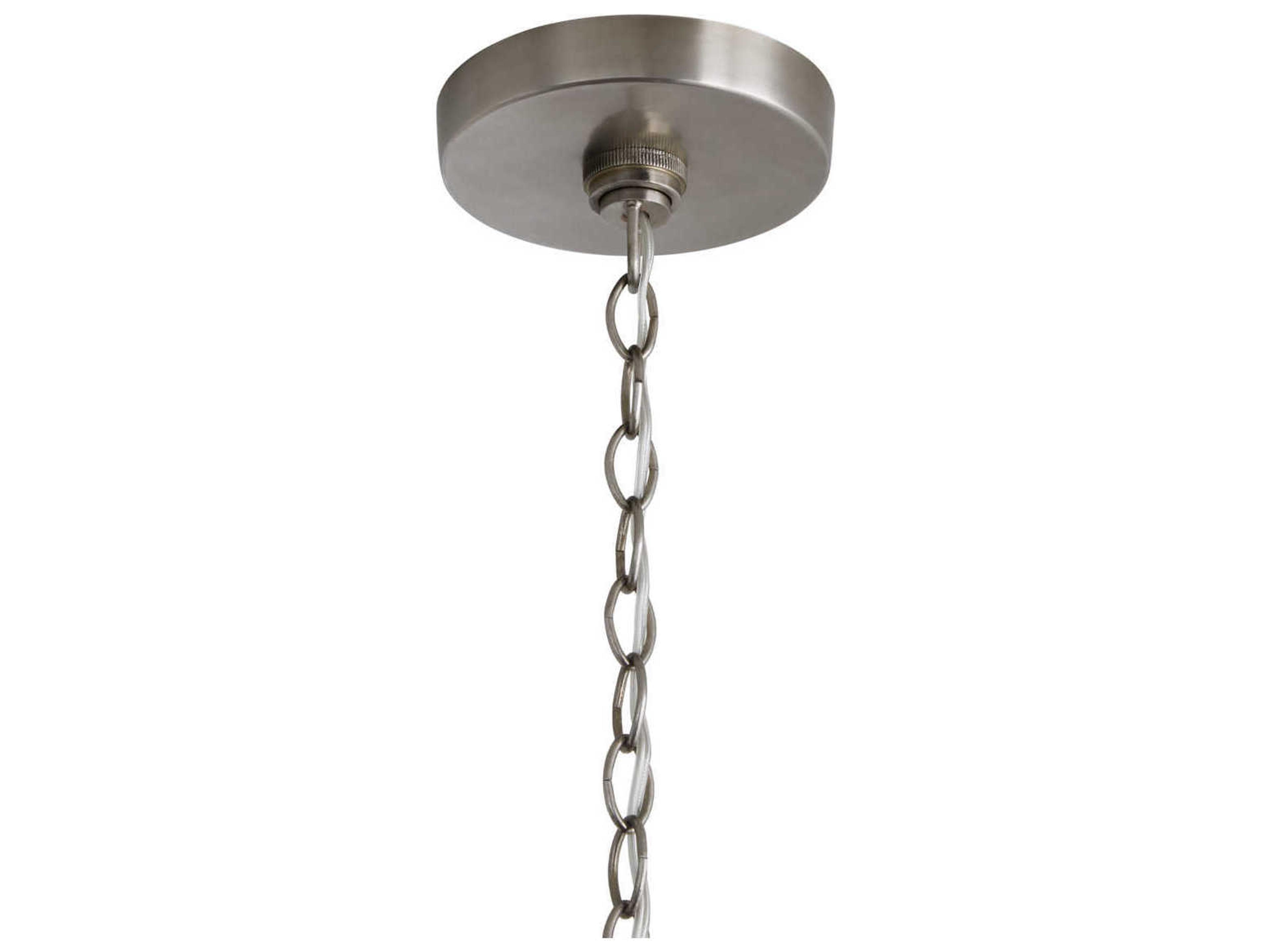 Capital Lighting Connor 1-Light Black Wash And Matte Nickel Glass Mini Pendant