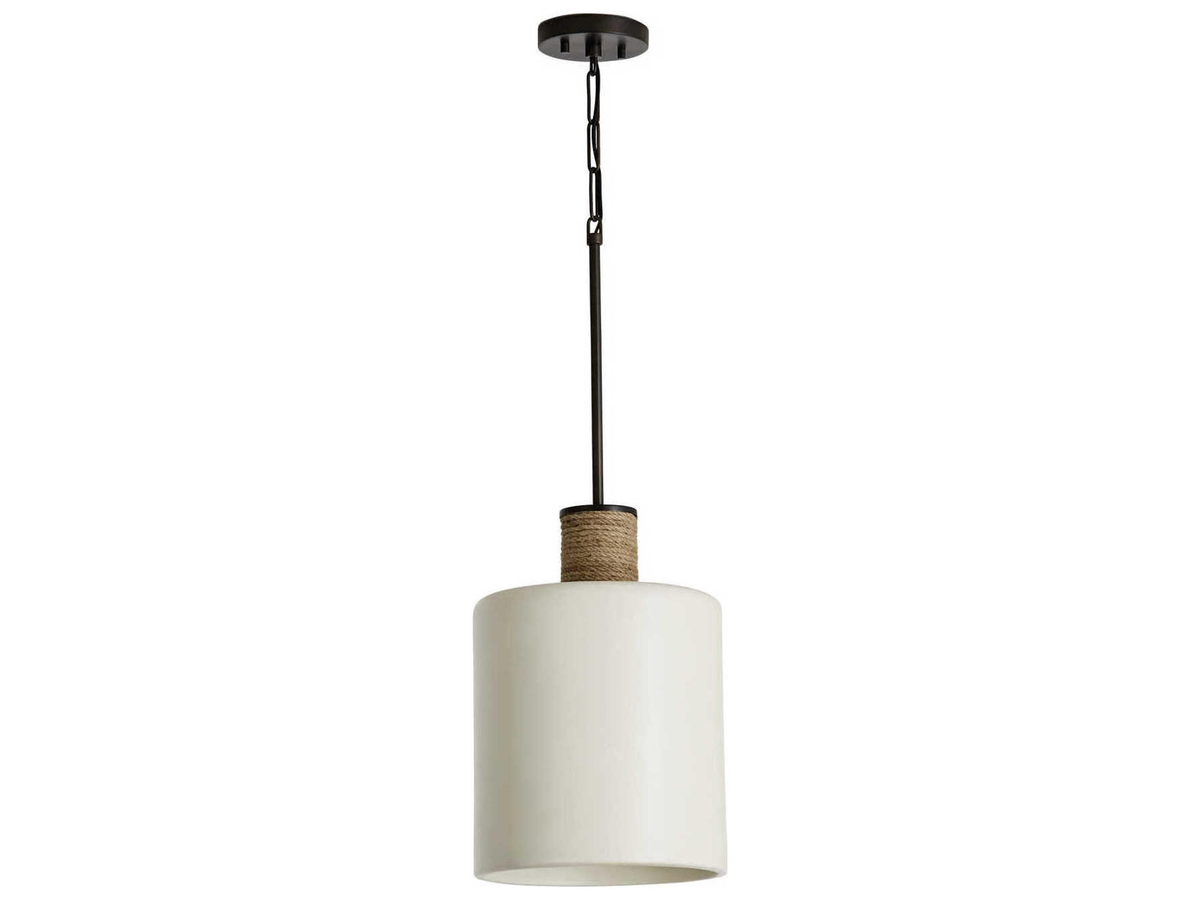 Capital Lighting 1-Light Dark Pewter Cylinder Mini Pendant