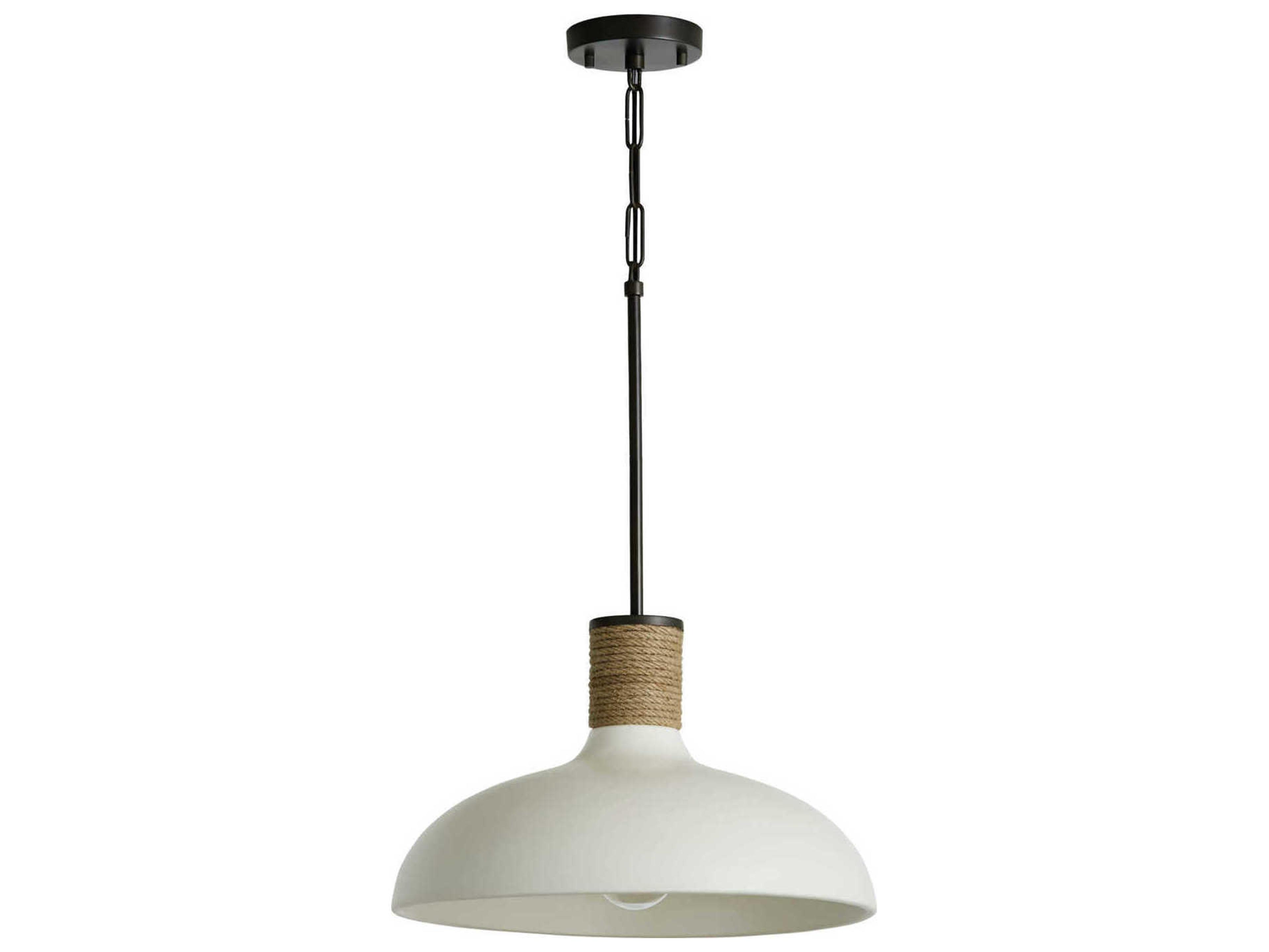 Capital Lighting 1-Light Dark Pewter Bowl Pendant