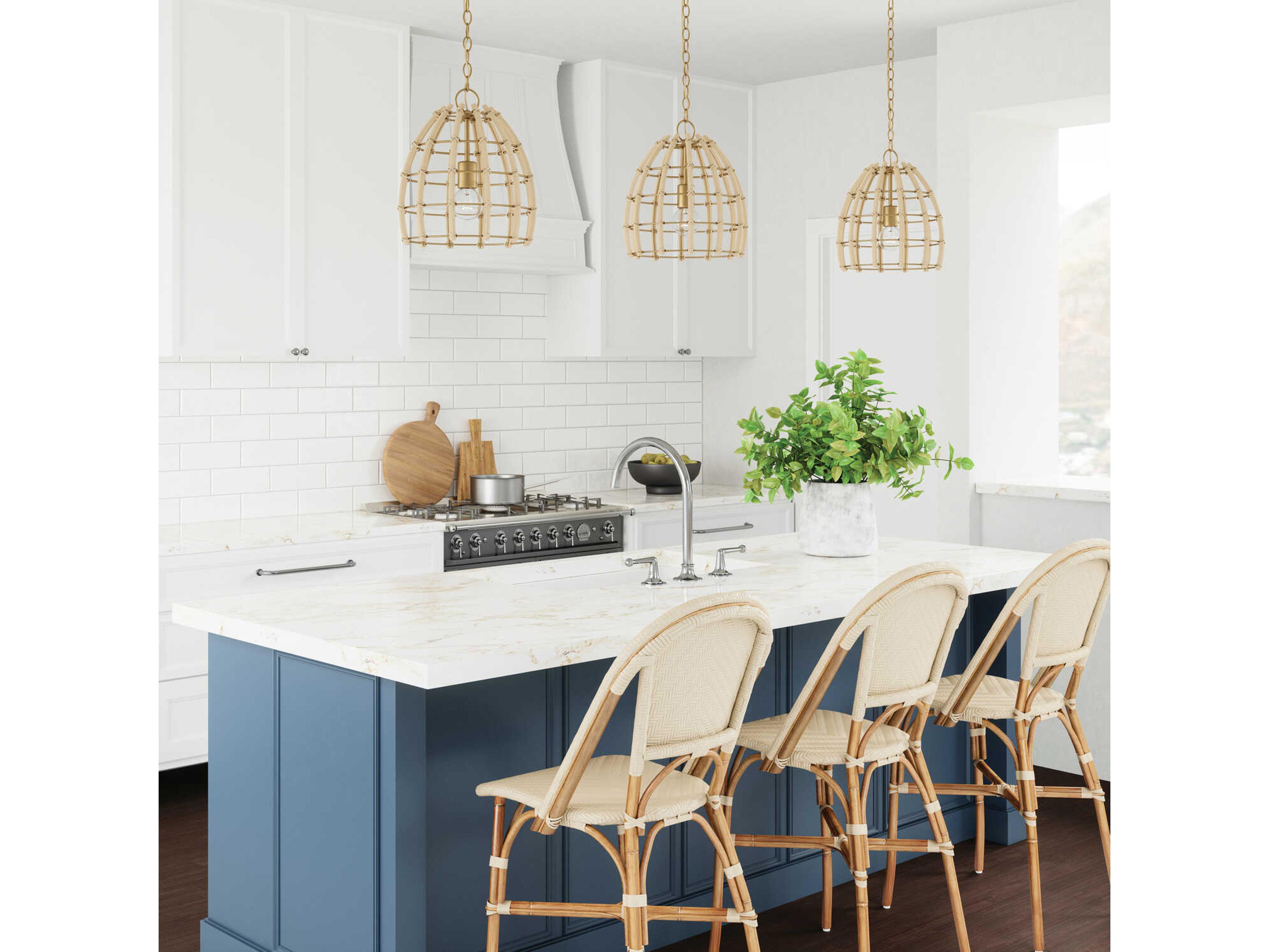 Capital Lighting Wren 1-Light Matte Brass Dome Mini Pendant