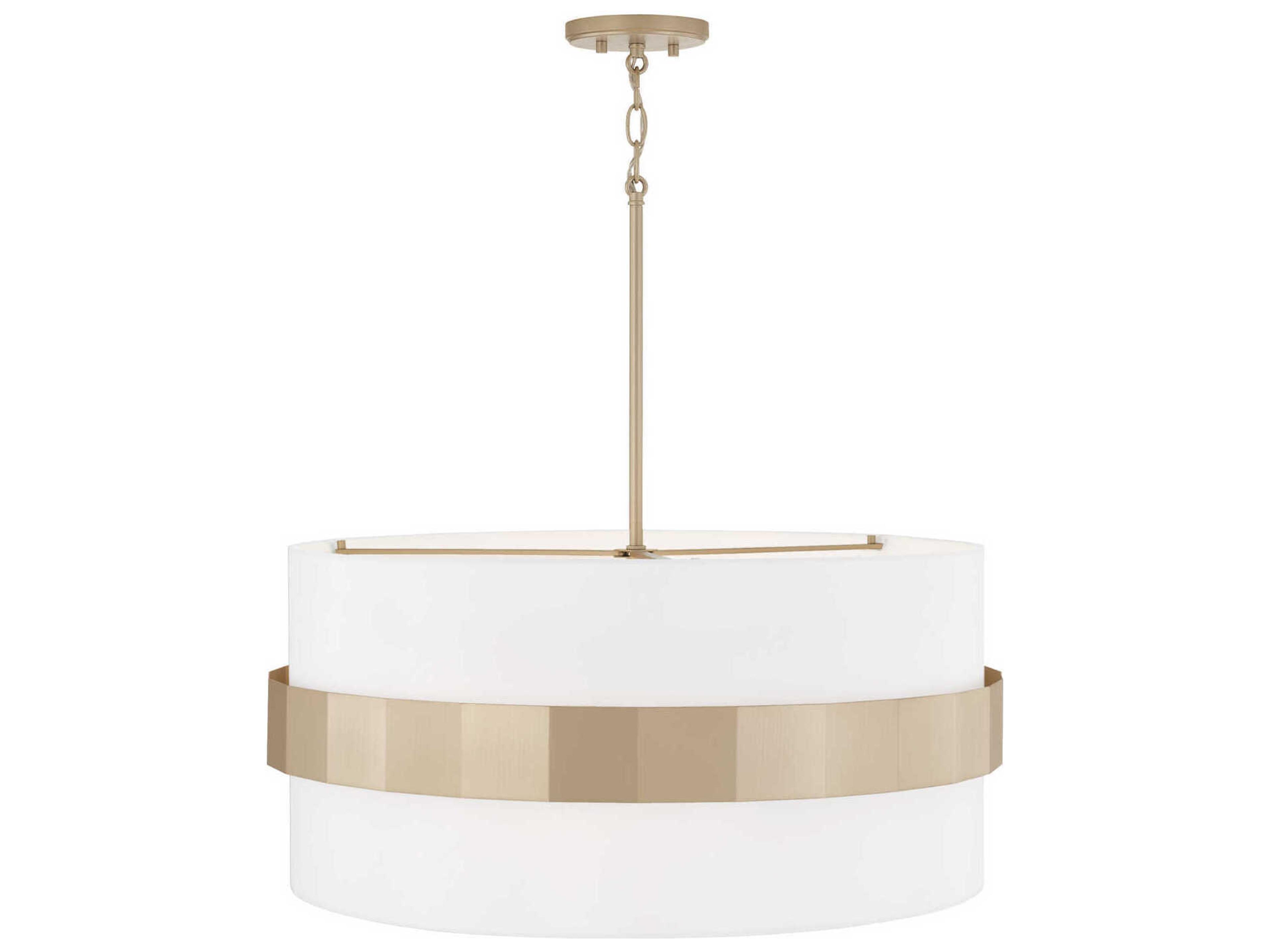 Capital Lighting Sutton 4-Light Soft Gold White Pendant