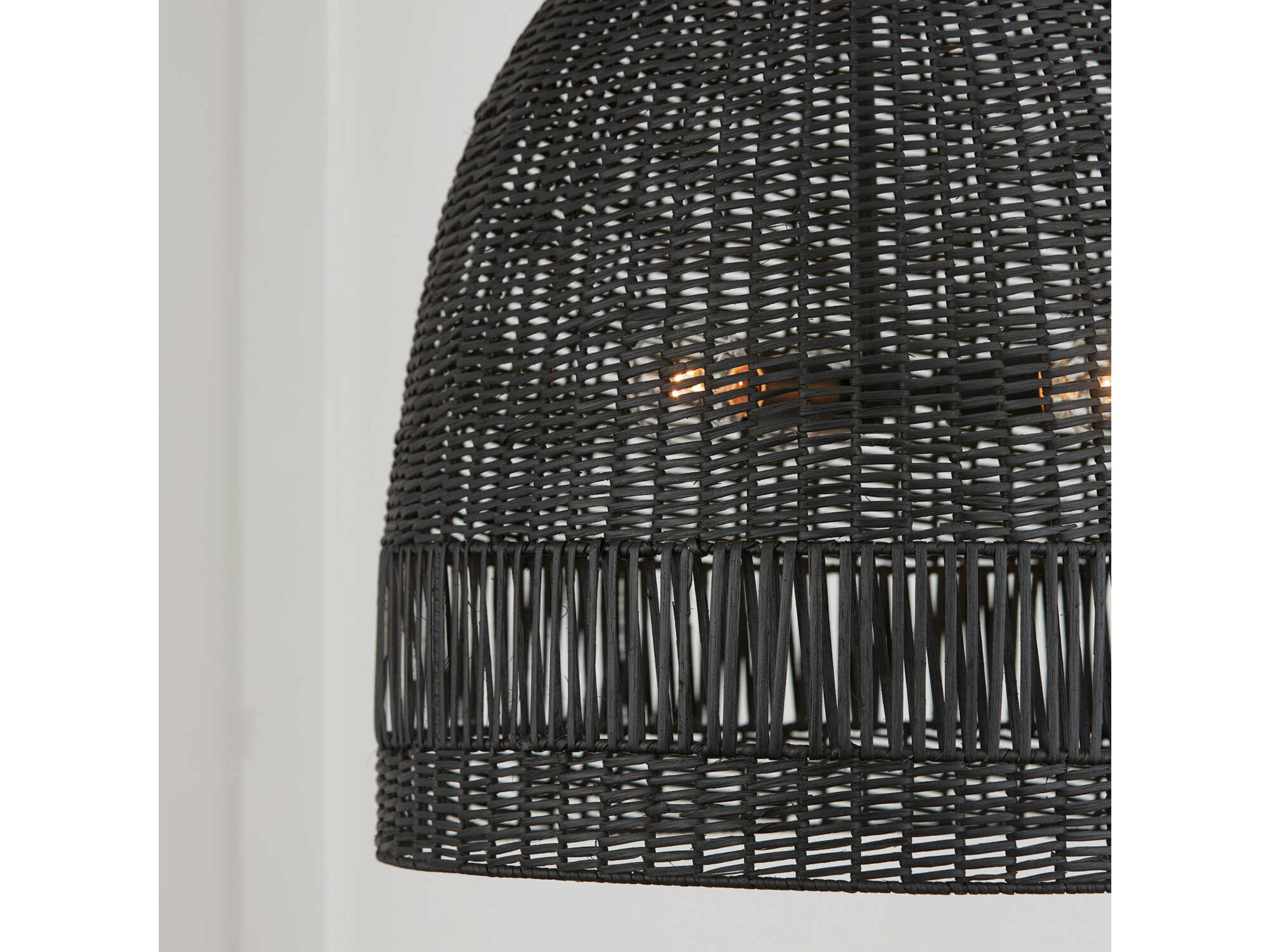 Capital Lighting Naomi 3-Light Matte Black Dome Pendant