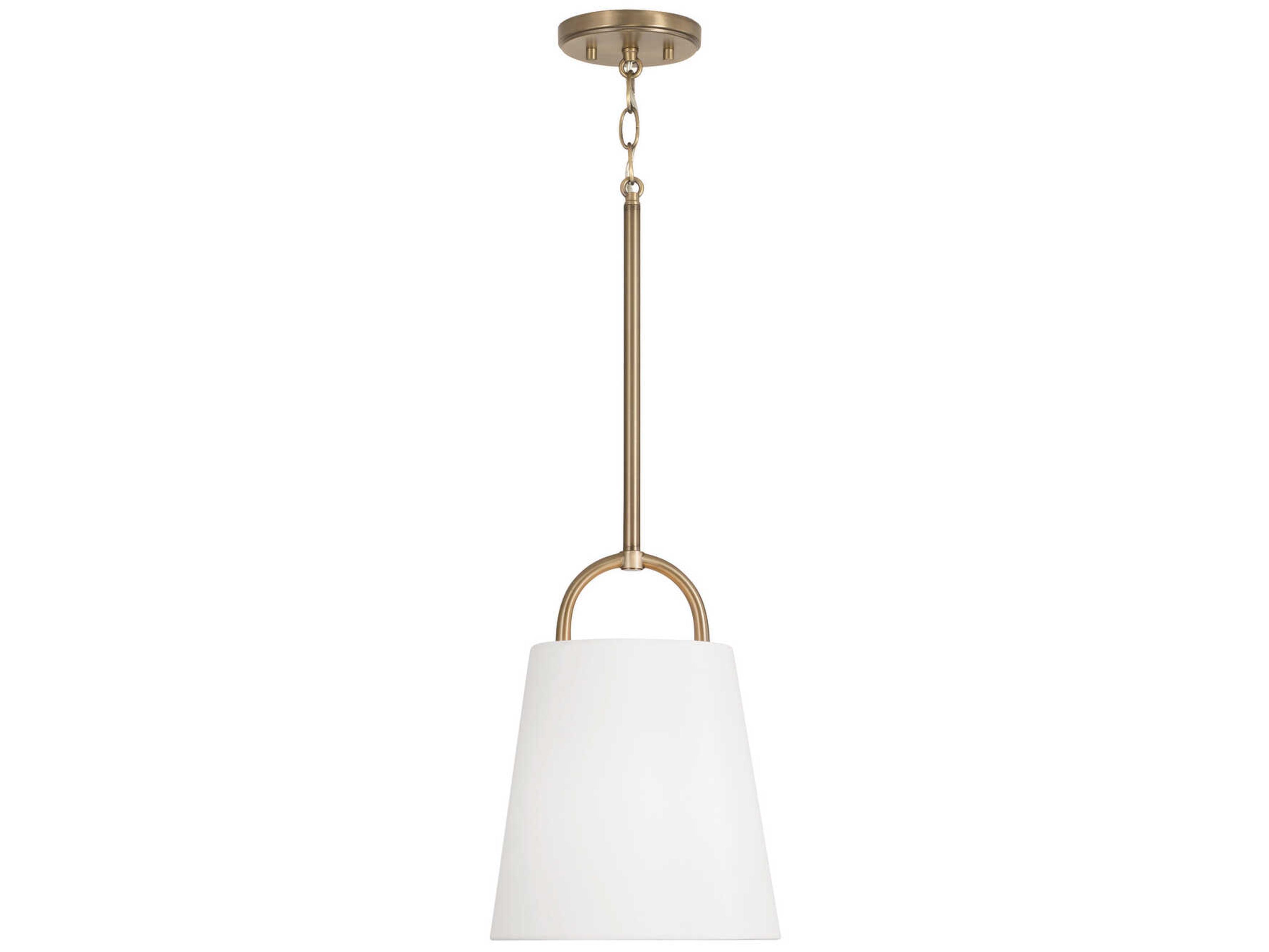 Brody 1-Light Aged Brass Empire Mini Pendant