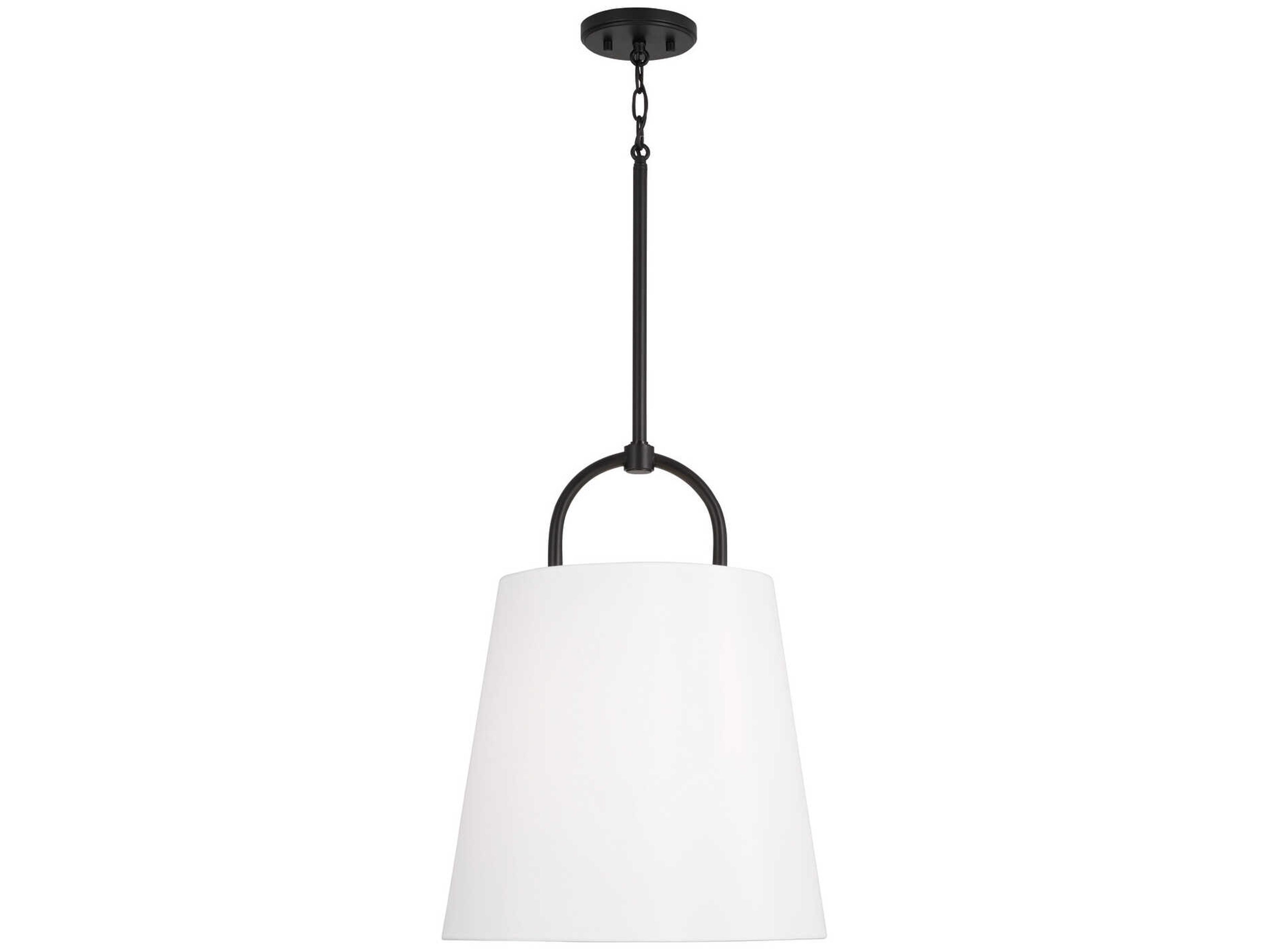 Brody 1-Light Matte Black Empire Pendant