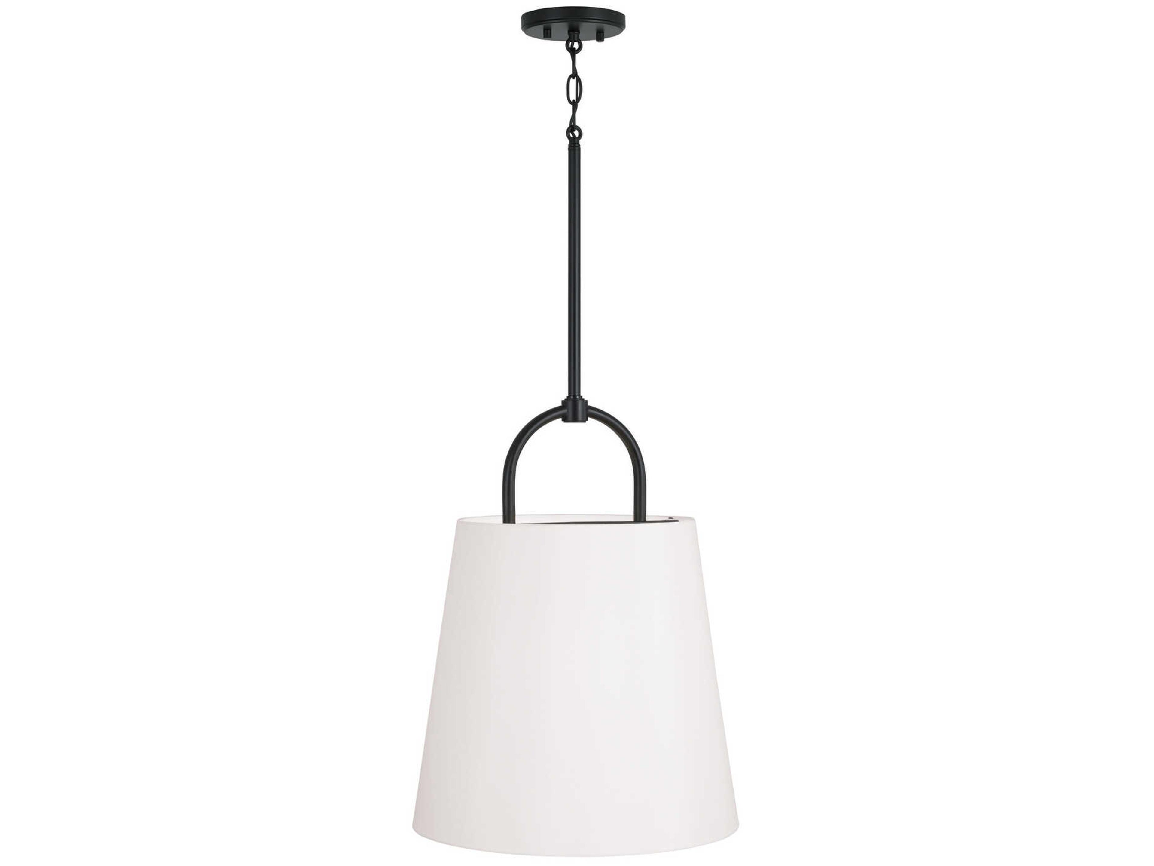 Capital Lighting Brody 1-Light Matte Black Empire Pendant