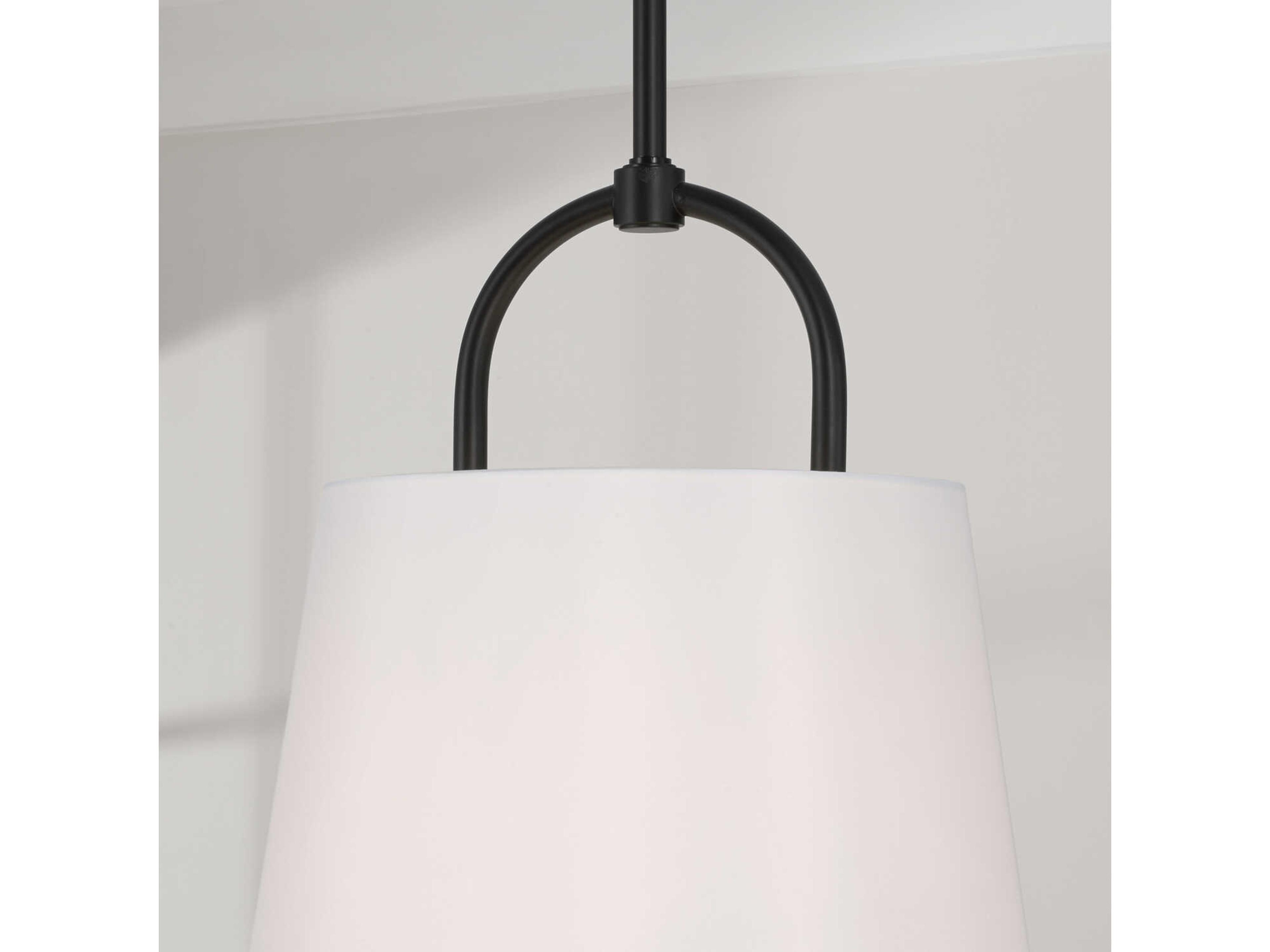Capital Lighting Brody 1-Light Matte Black Empire Pendant