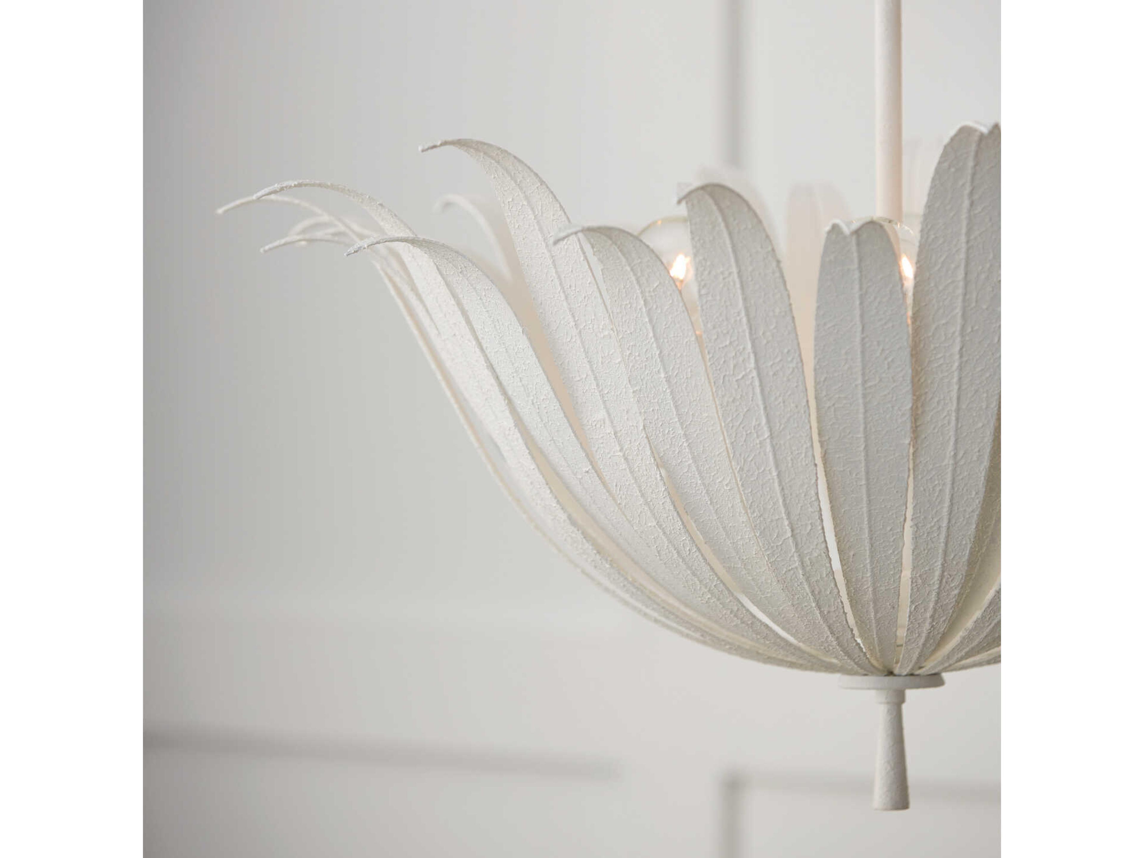 Capital Lighting Eden 4-Light Textured White Bowl Pendant