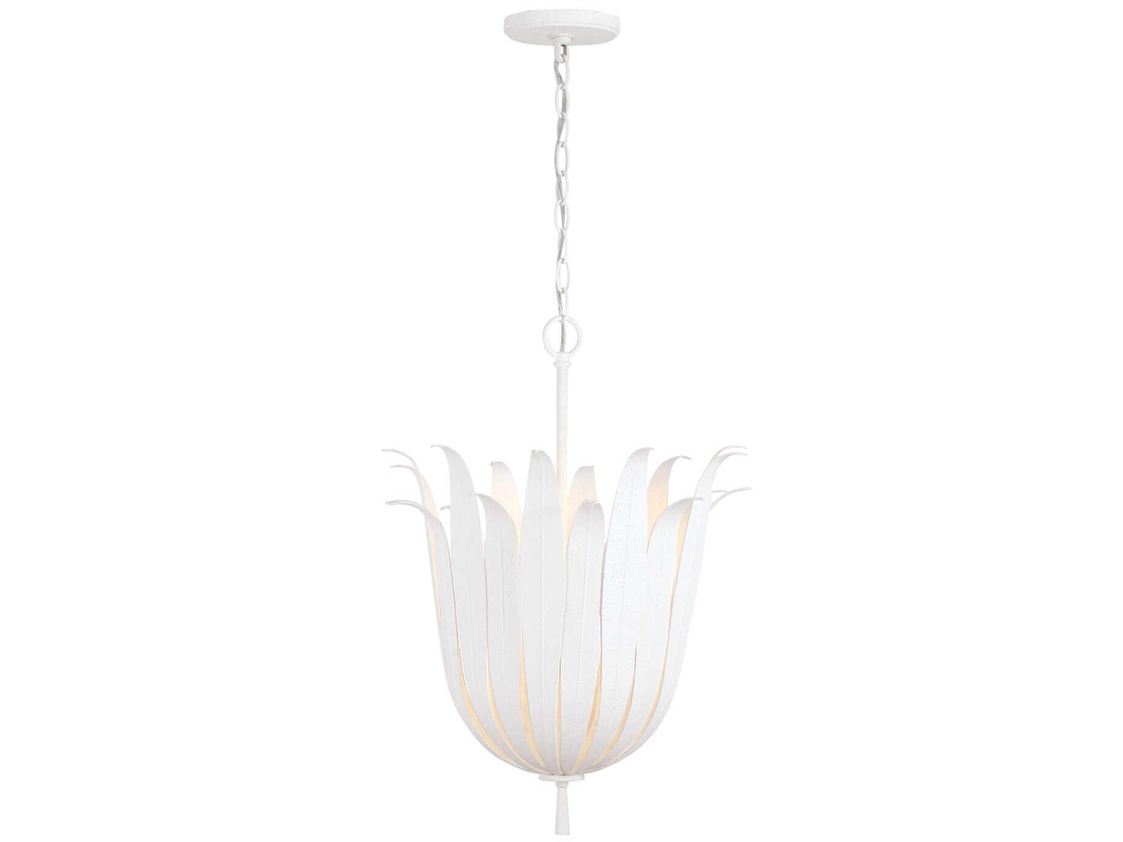 Capital Lighting Eden 4-Light Textured White Bowl Pendant