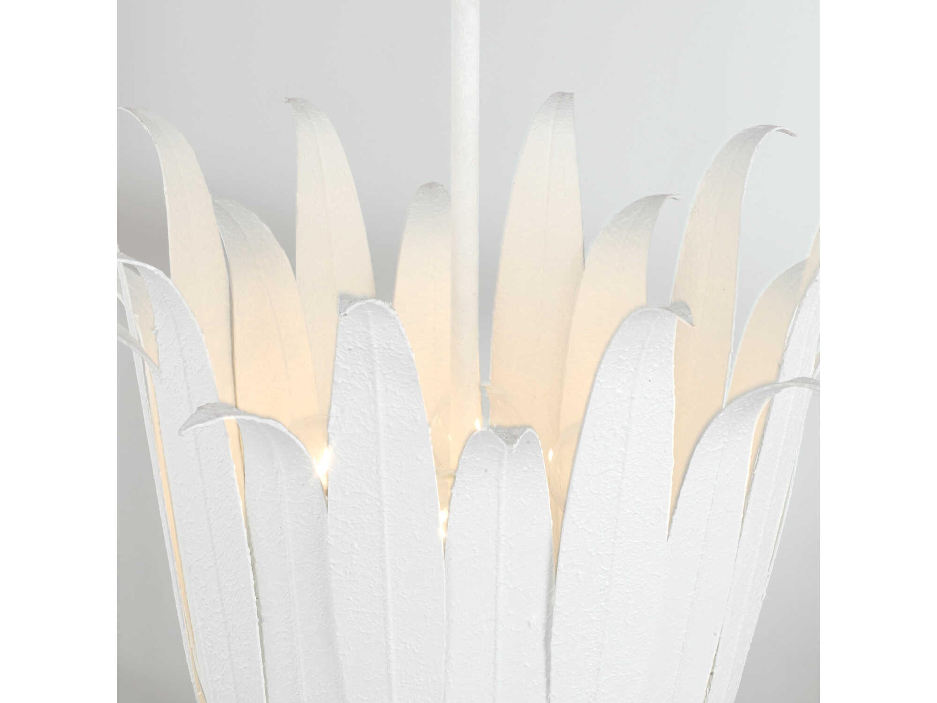 Capital Lighting Eden 4-Light Textured White Bowl Pendant