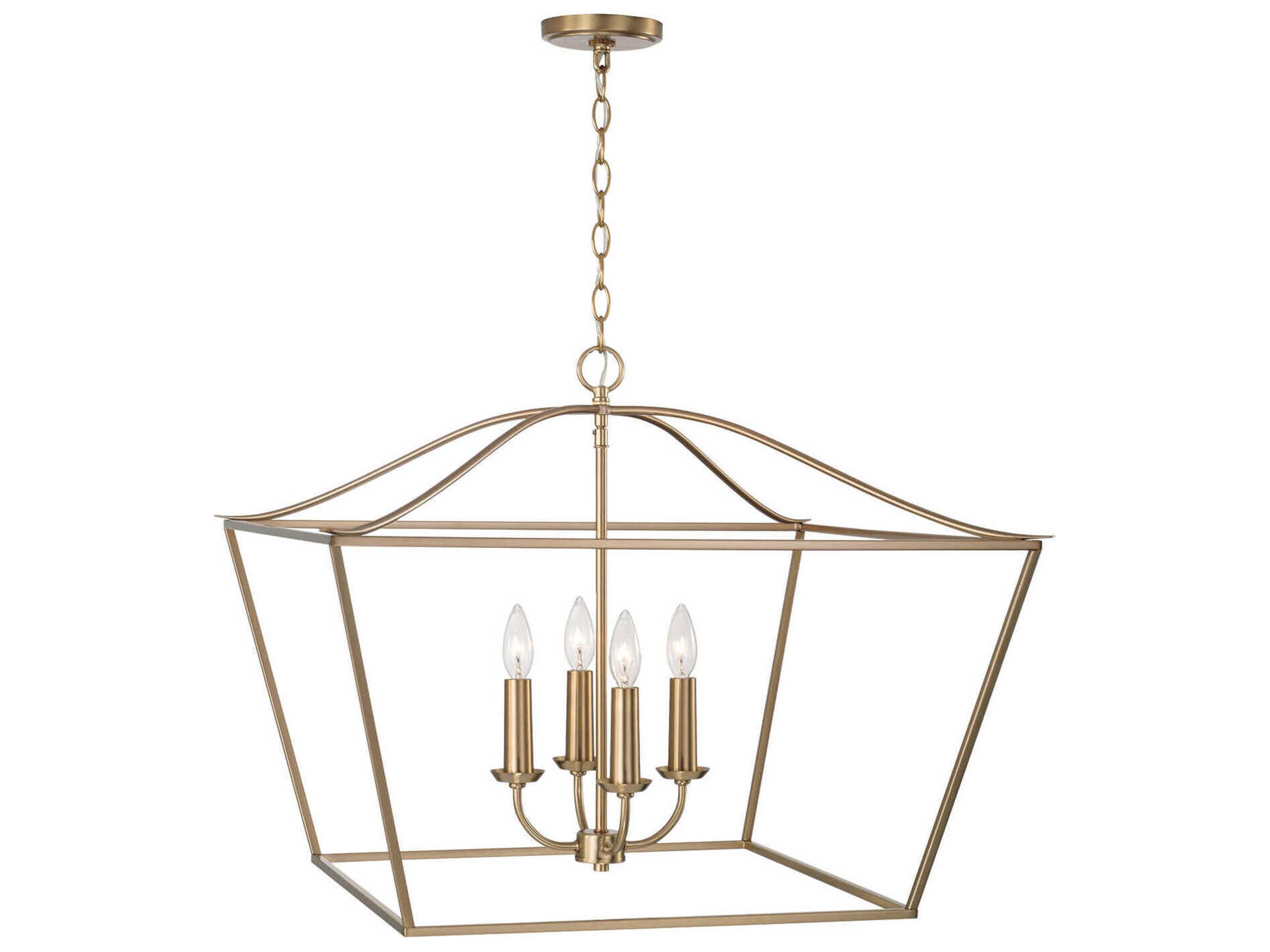Grady 4-Light Matte Brass Pendant
