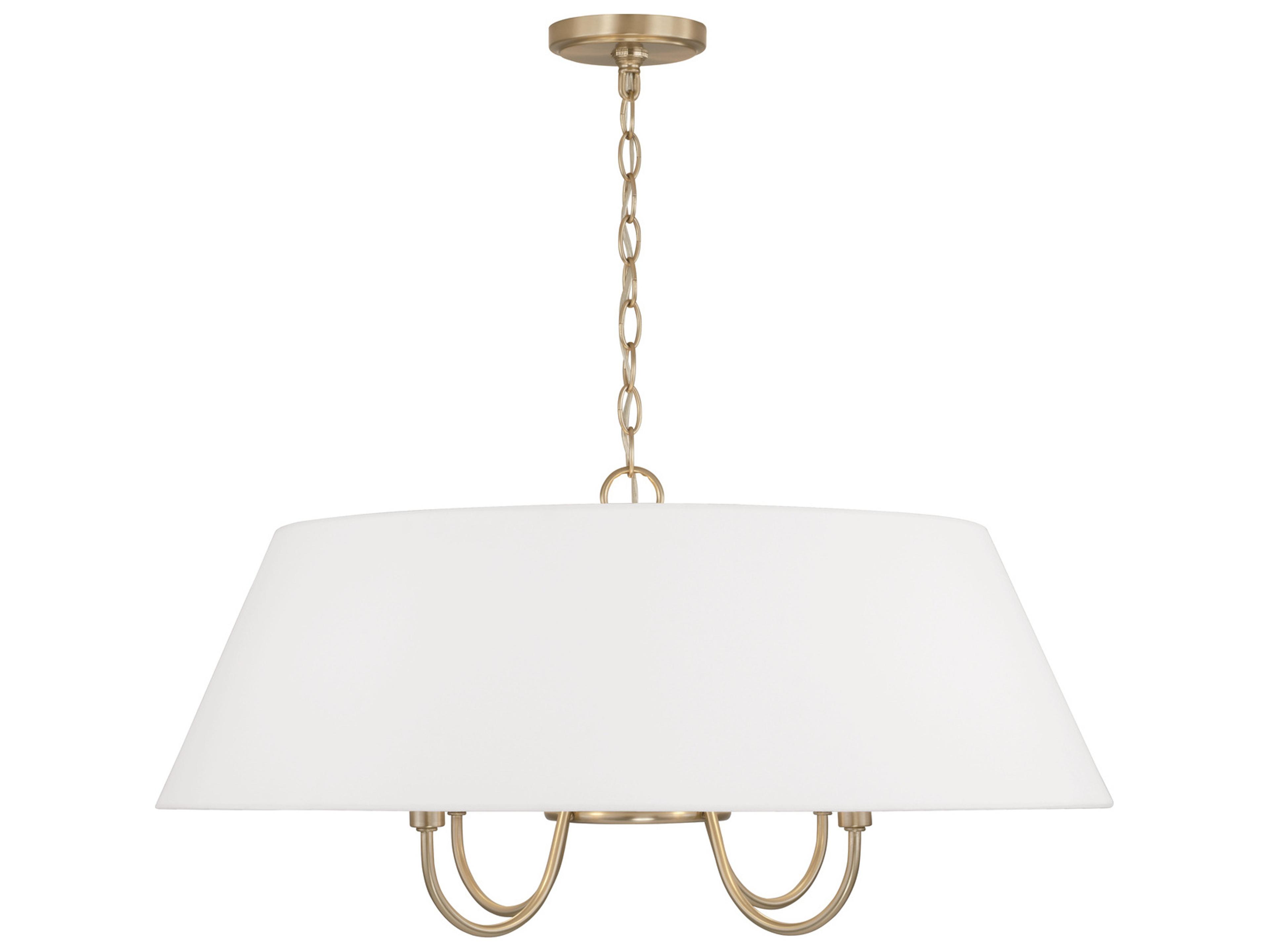 Julia 4-Light Matte Brass Pendant