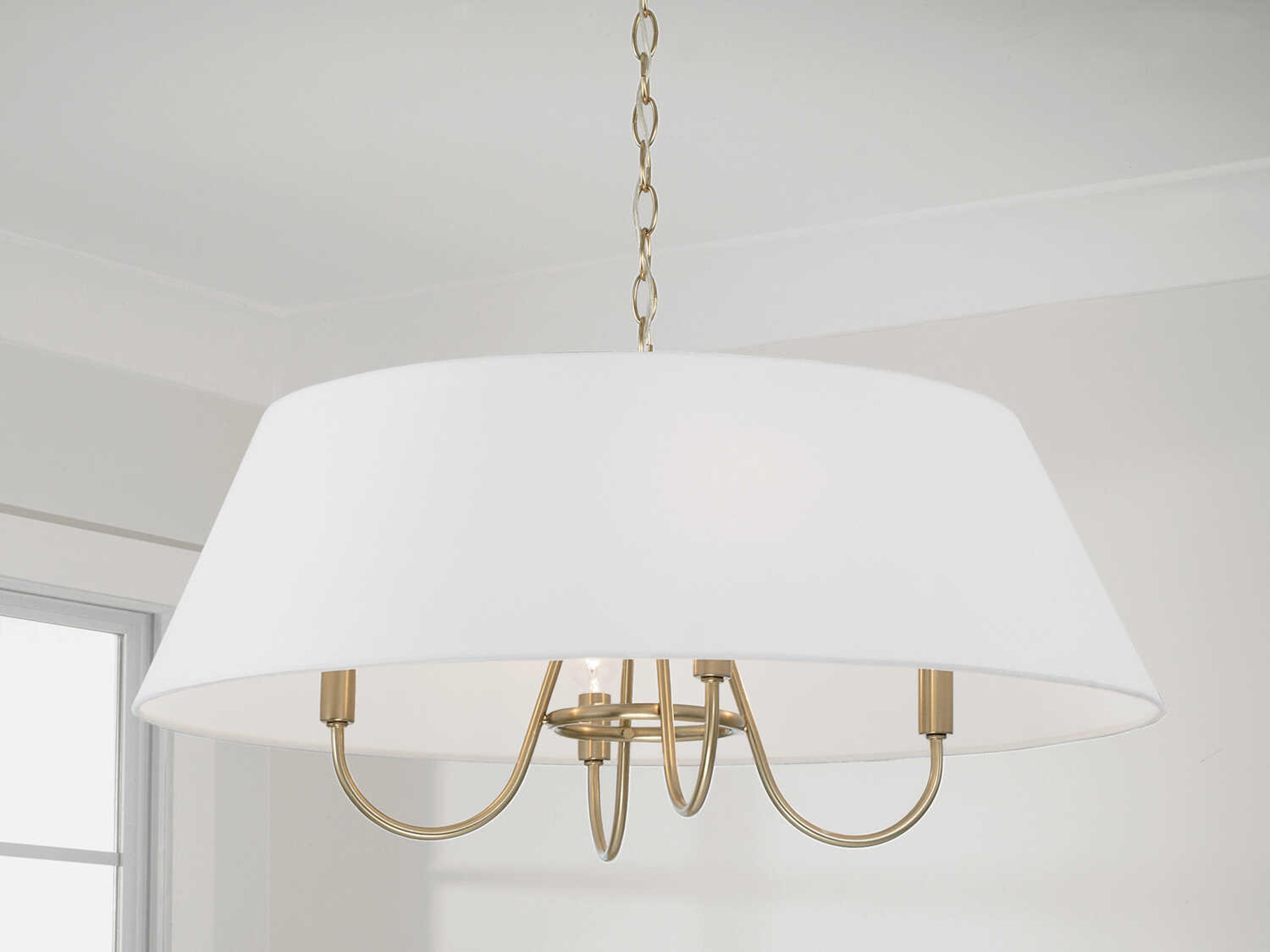 Capital Lighting Julia 4-Light Matte Brass Pendant