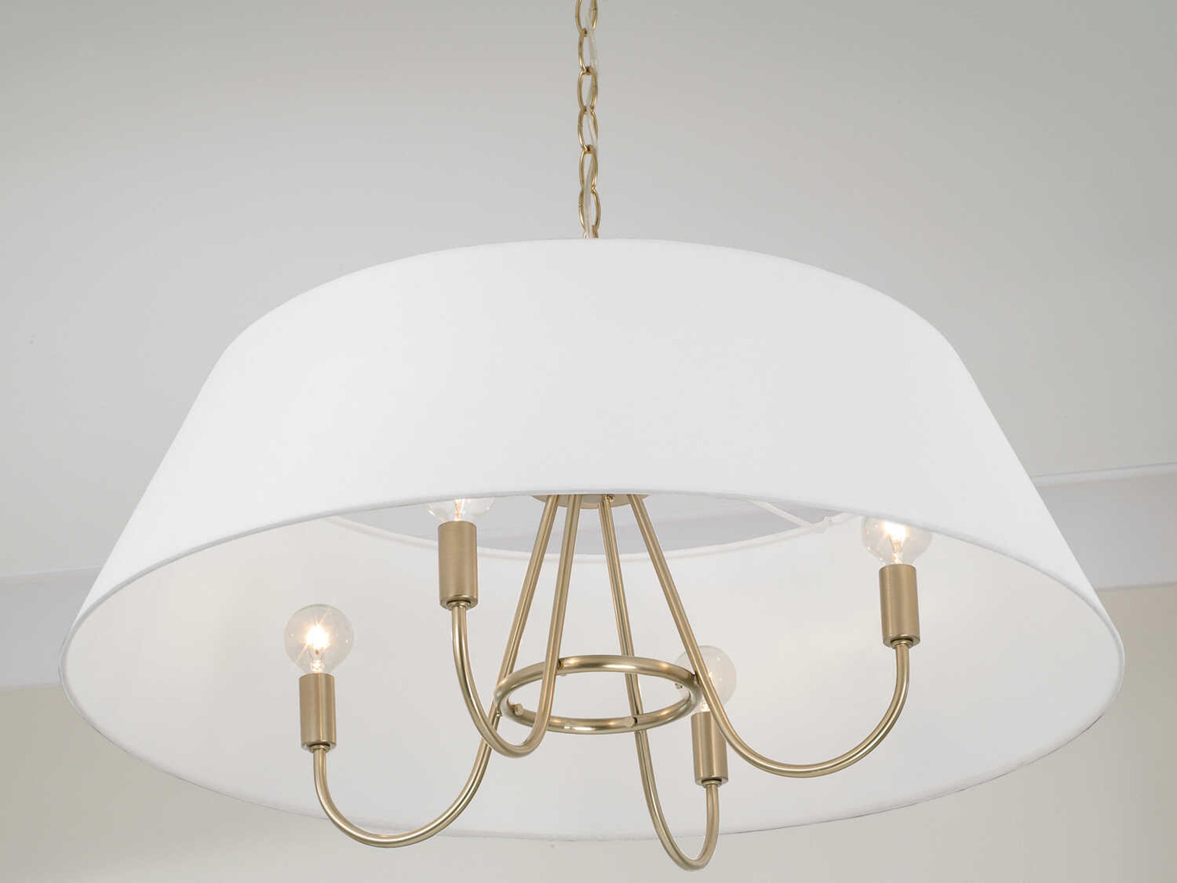 Capital Lighting Julia 4-Light Matte Brass Pendant