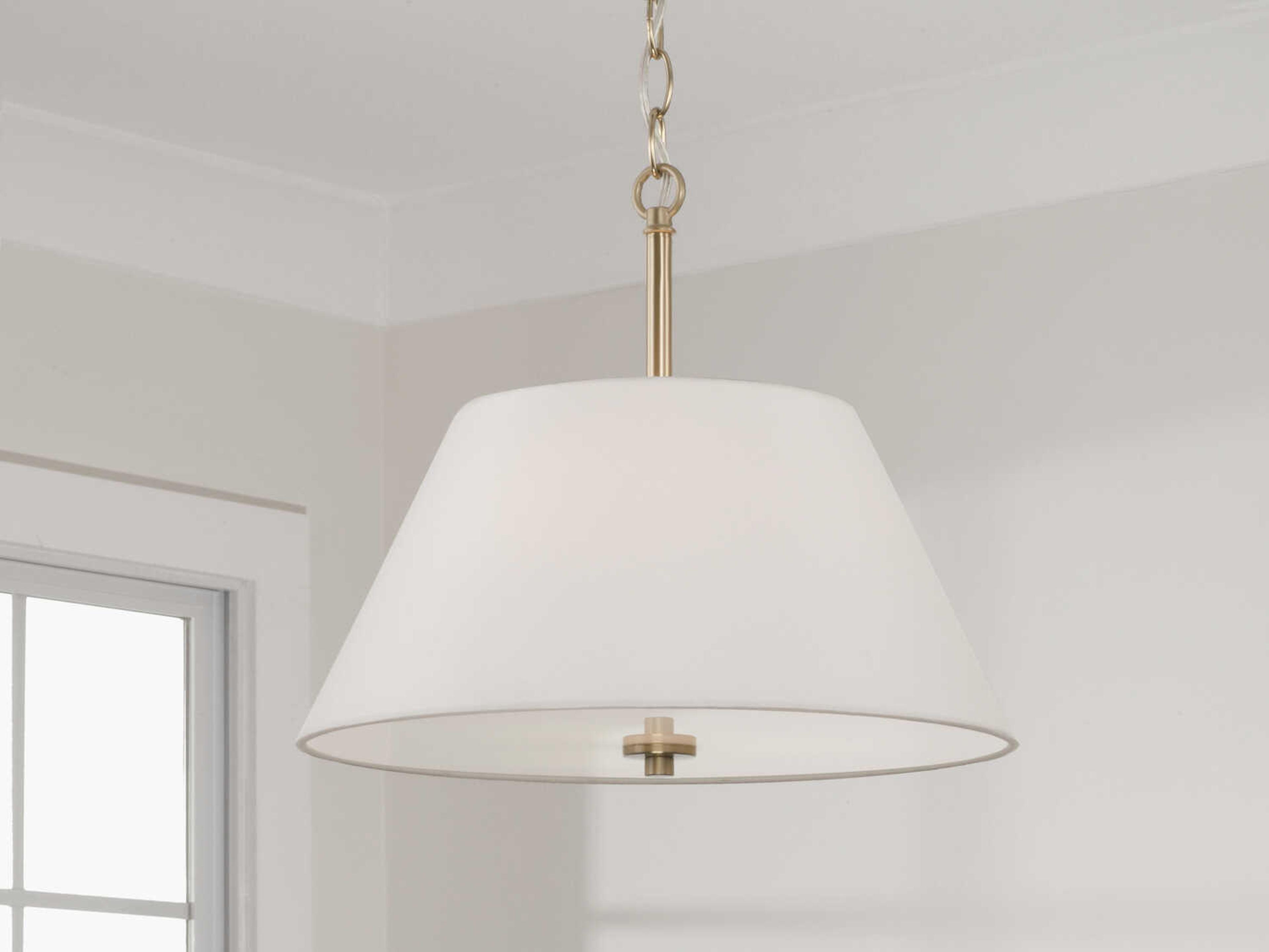 Capital Lighting Parson 3-Light Matte Brass Pendant