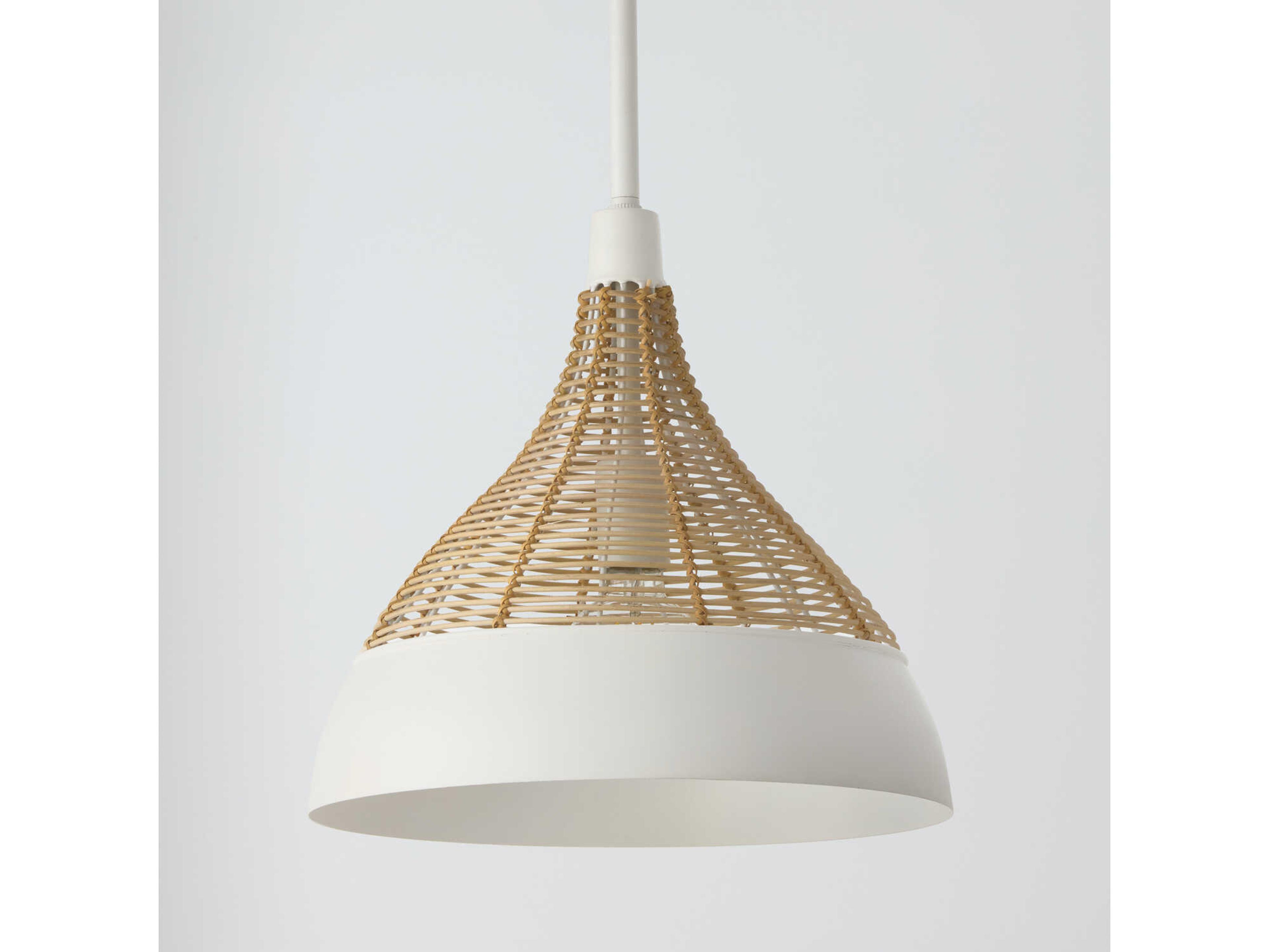 Capital Lighting Kali 1-Light Matte White Pendant