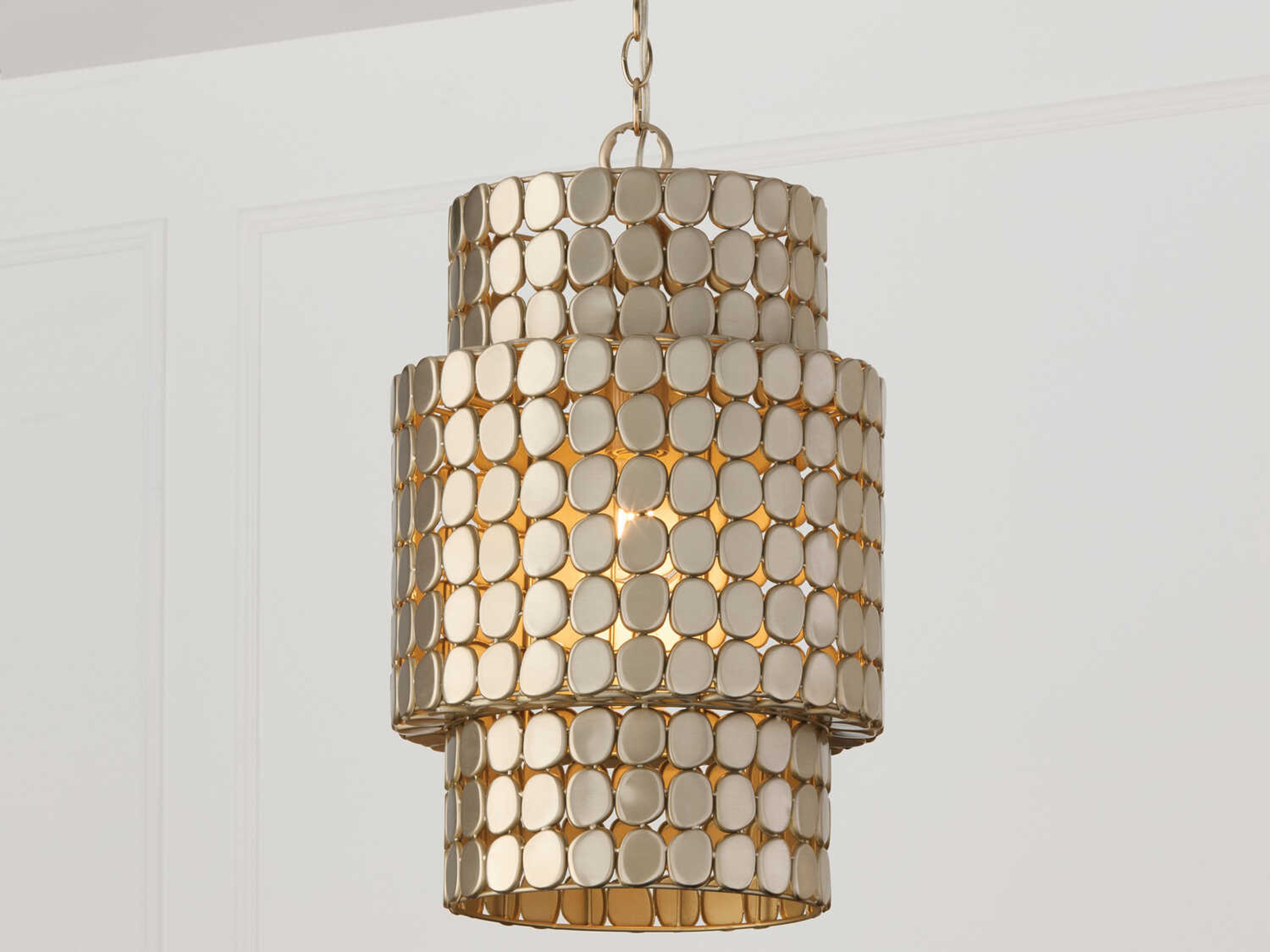 Capital Lighting Eliana 1-Light Champagne Brass Pendant