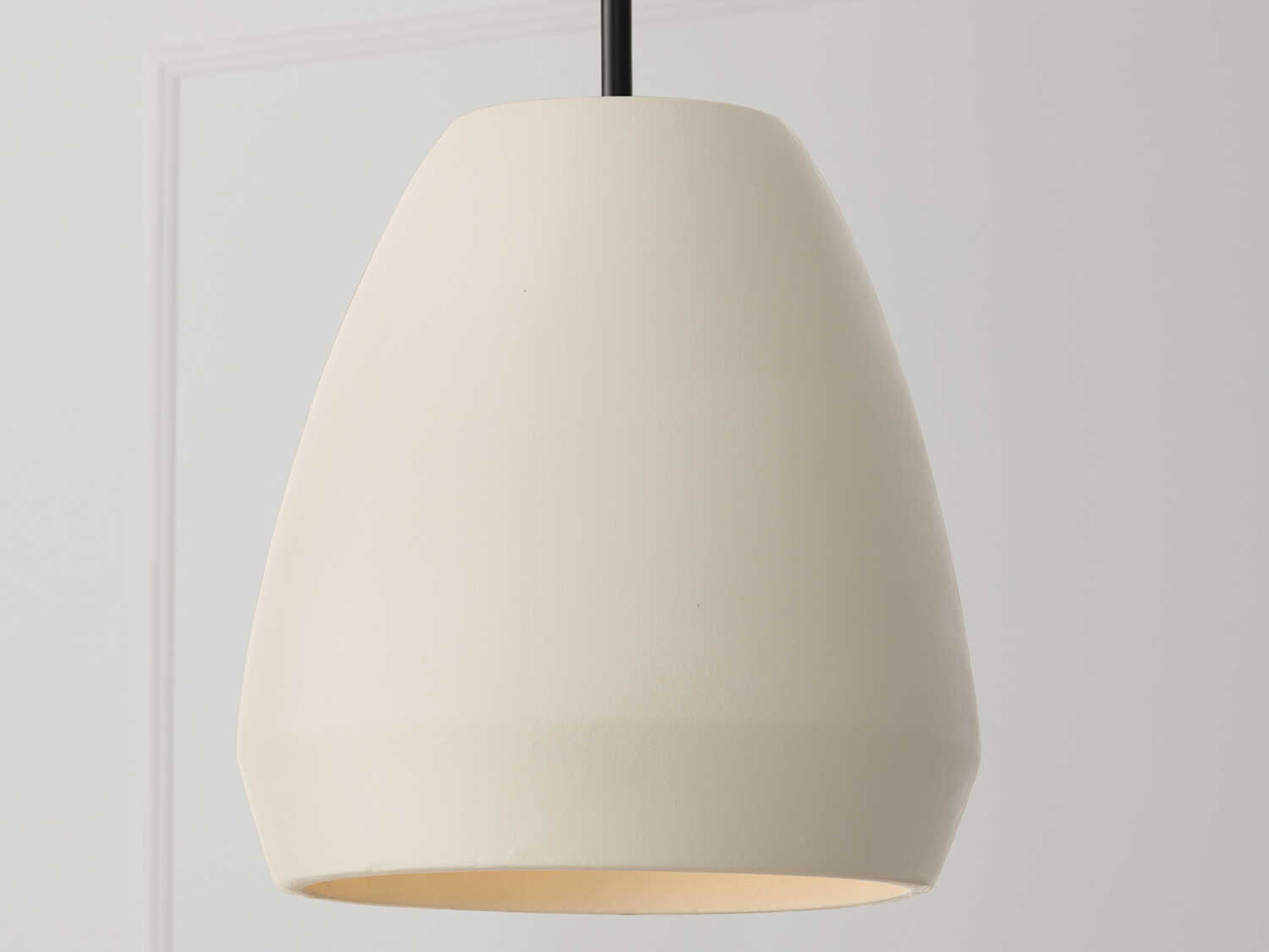 Capital Lighting Della 1-Light Terracotta Ivory Off White Dome Pendant