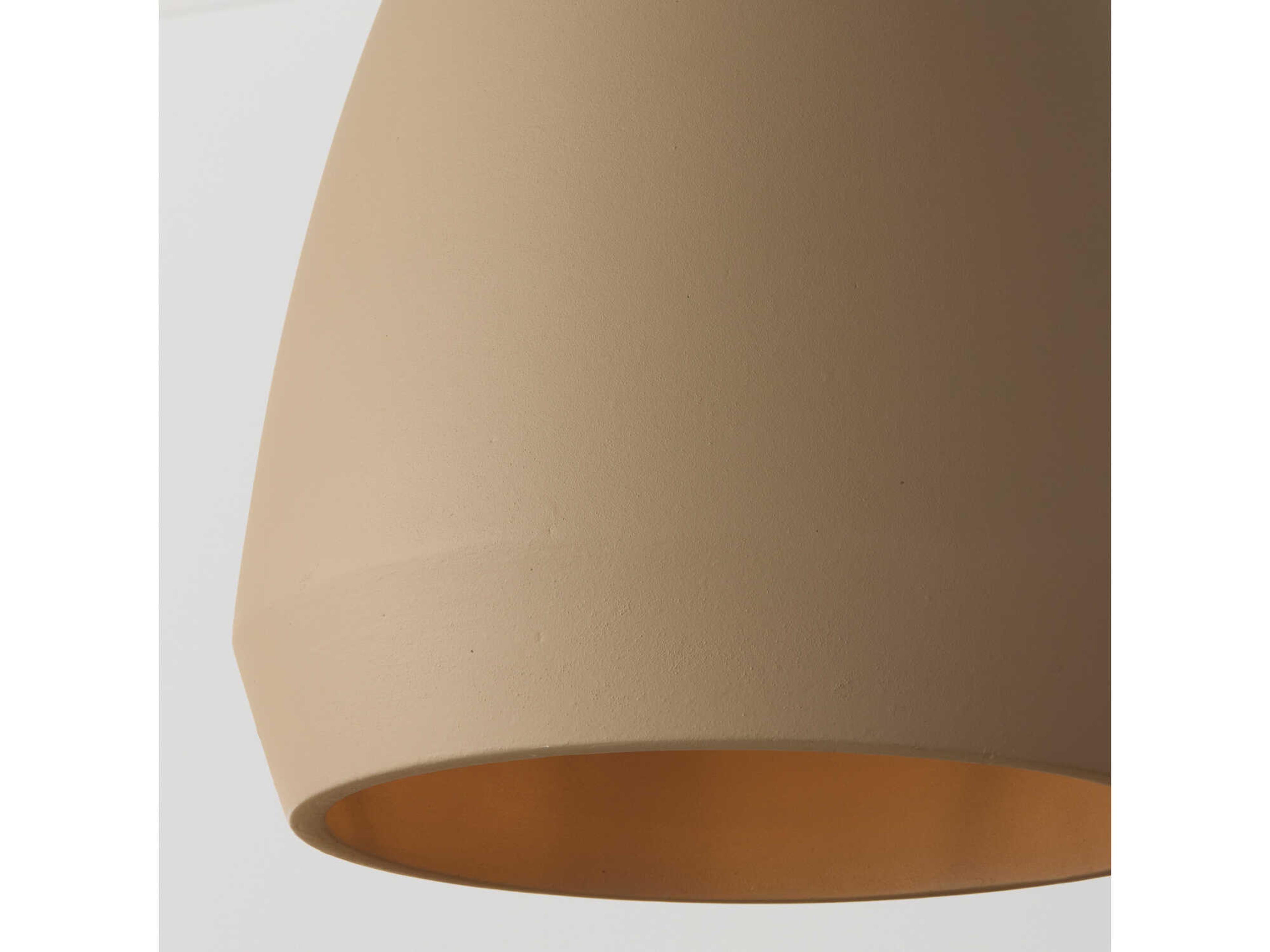 Capital Lighting Della 1-Light Terracotta Sand Brown Dome Pendant