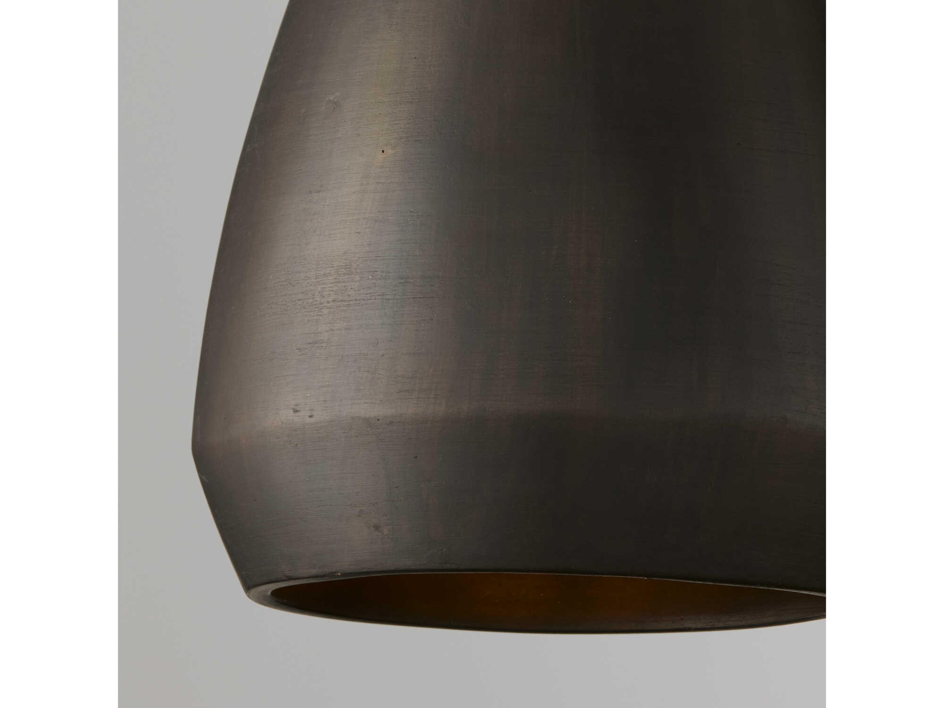 Capital Lighting Della 1-Light Terracotta Umber Black Dome Pendant