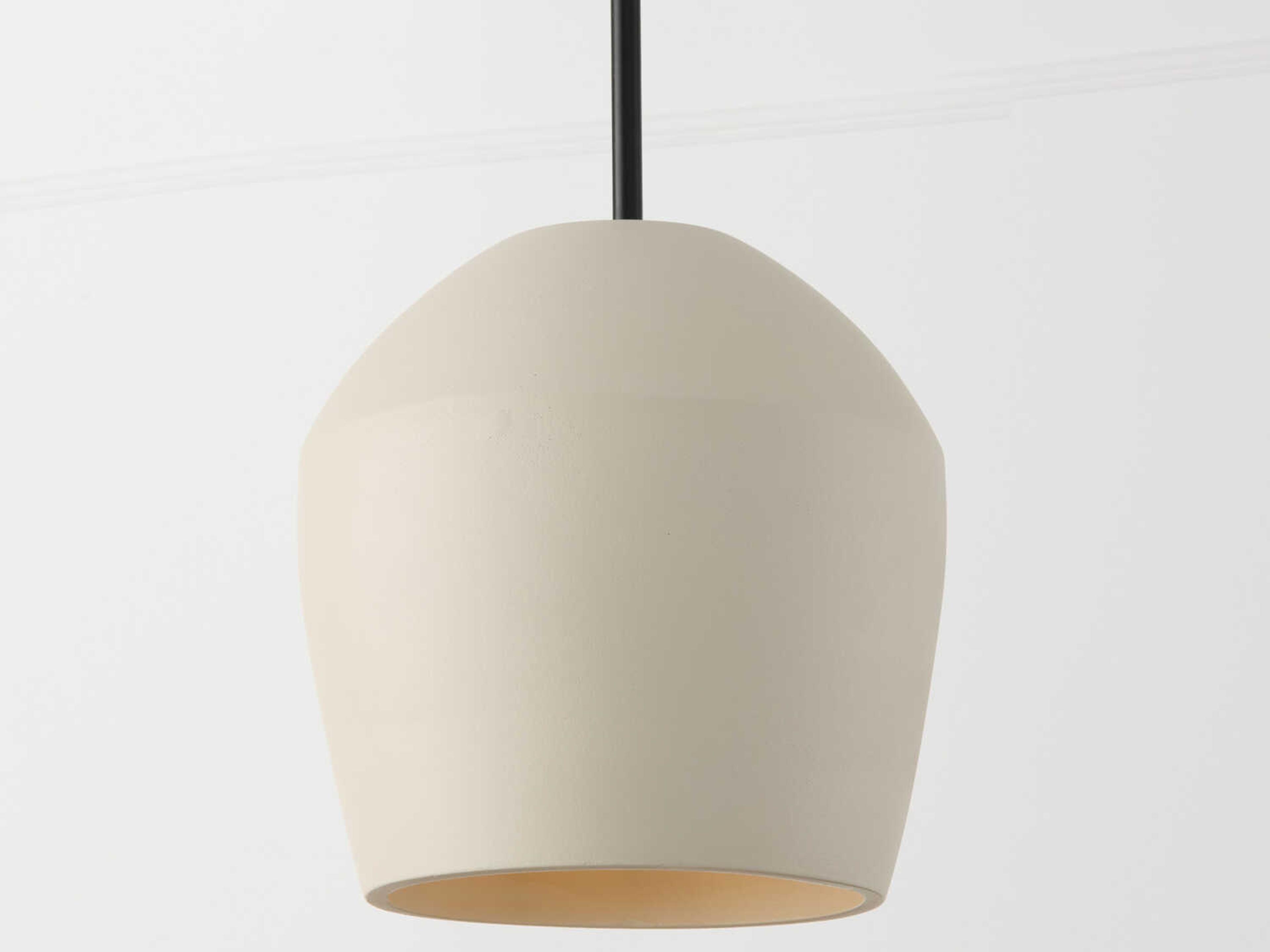 Capital Lighting Della 1-Light Terracotta Ivory Off White Dome Pendant