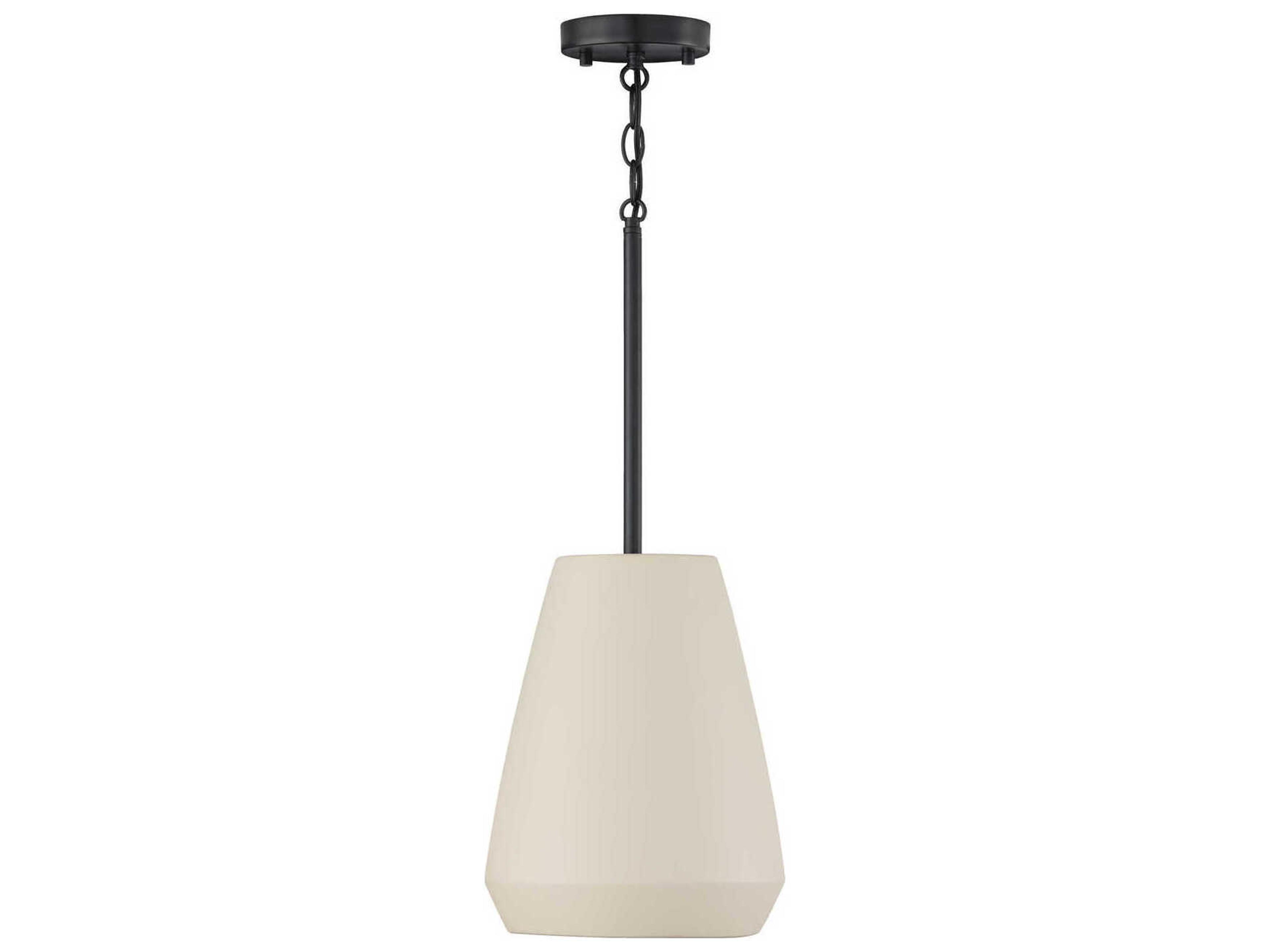 Della 1-Light Terracotta Ivory Off White Dome Mini Pendant