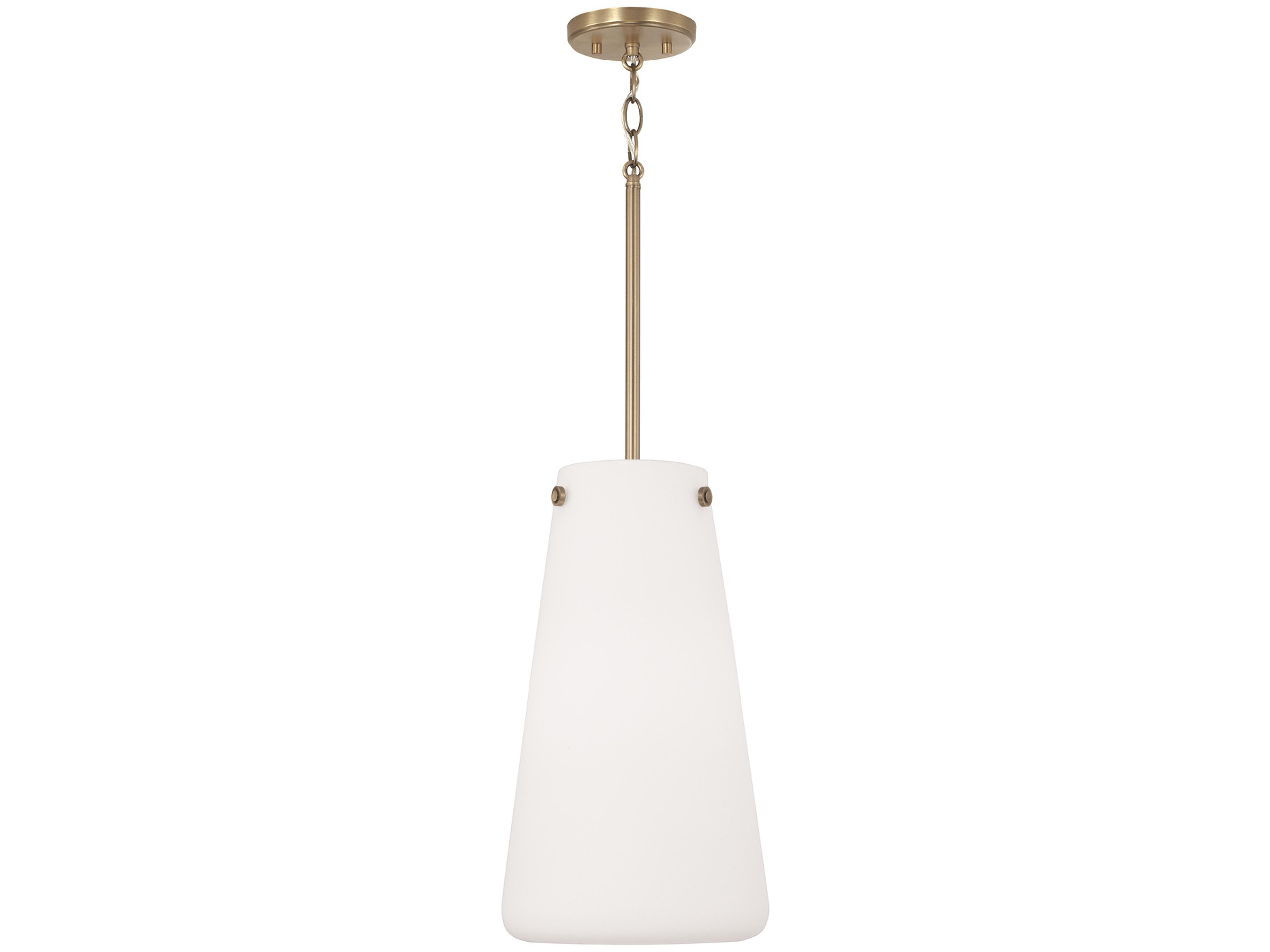 Averitt 1-Light Aged Brass Mini Pendant