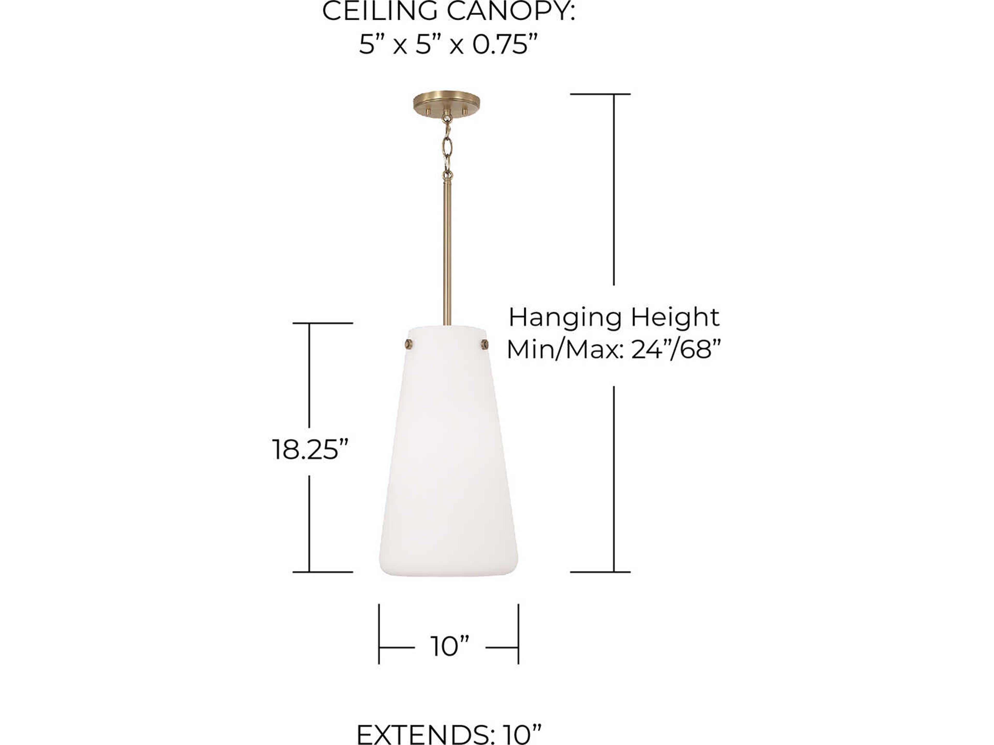 Capital Lighting Averitt 1-Light Aged Brass Mini Pendant