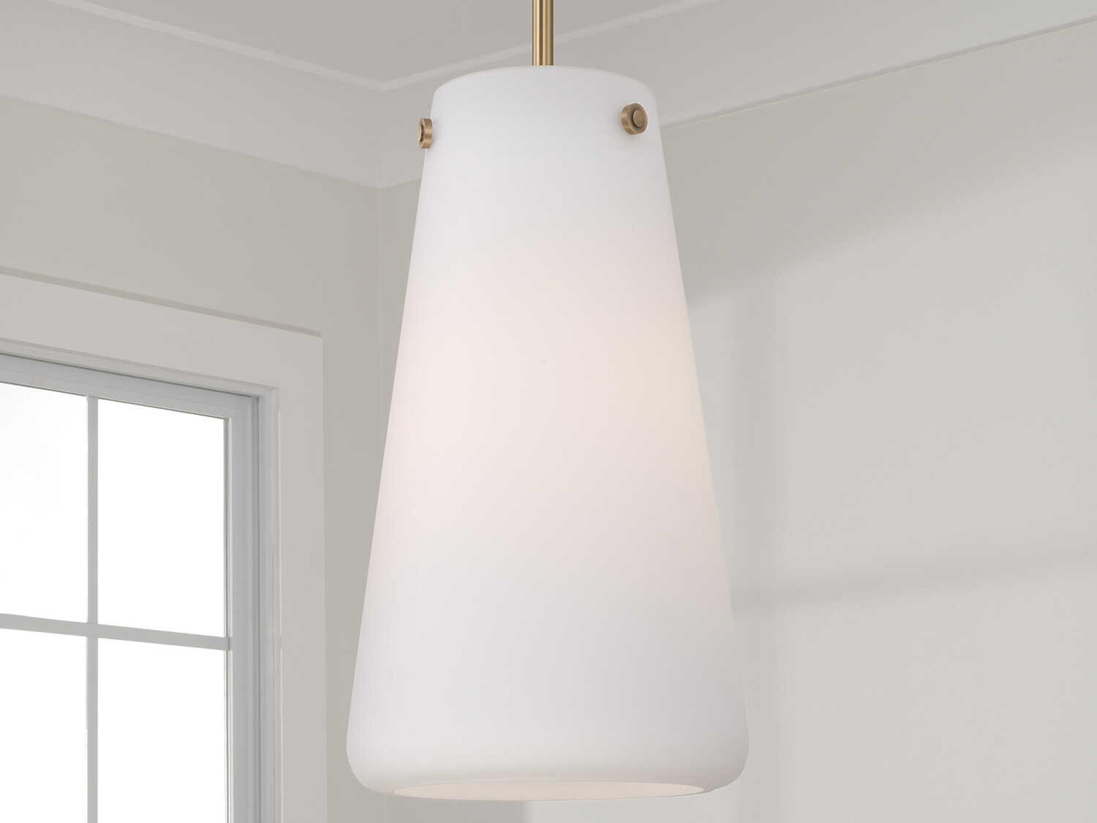 Capital Lighting Averitt 1-Light Aged Brass Mini Pendant