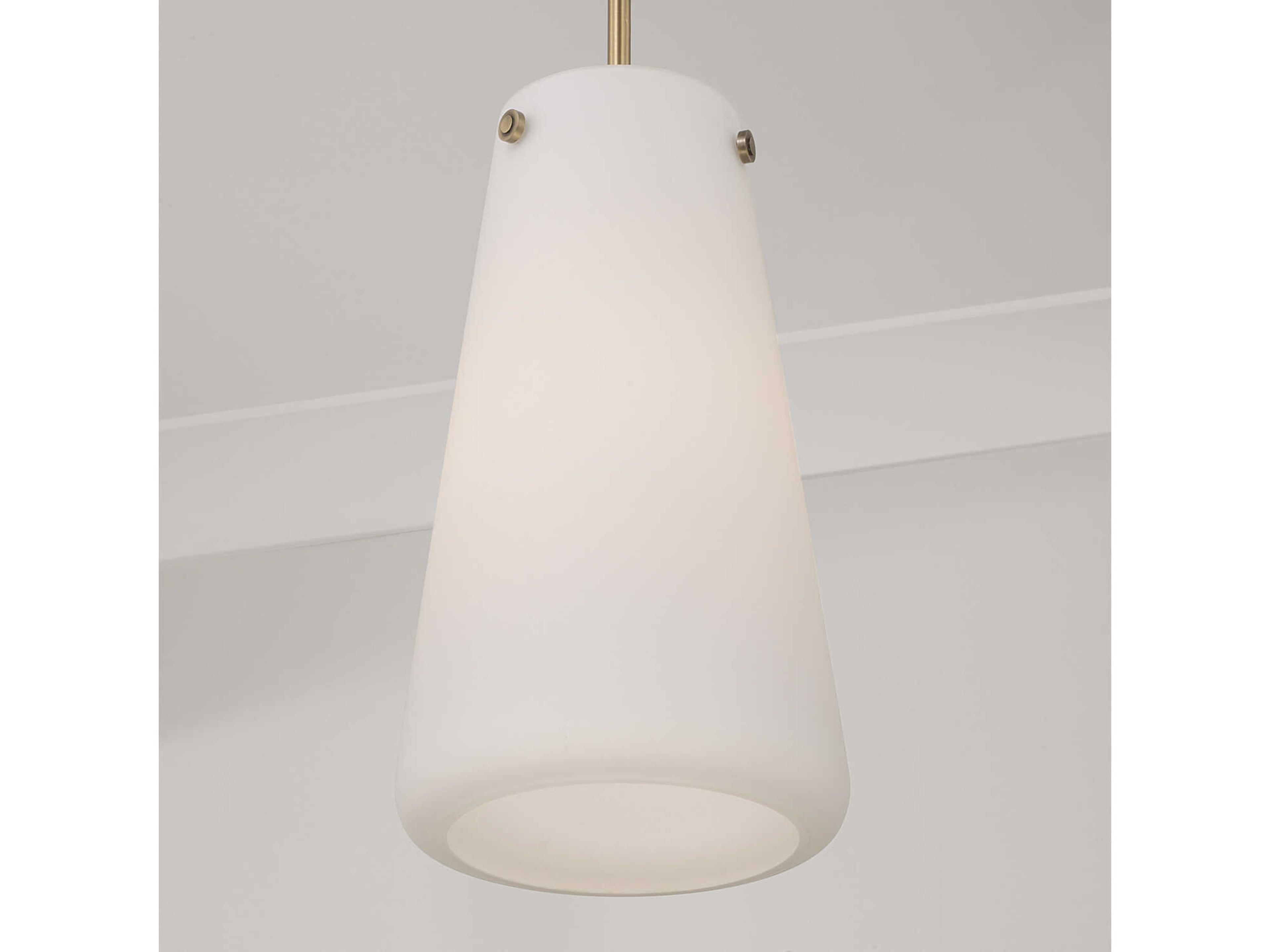Capital Lighting Averitt 1-Light Aged Brass Mini Pendant