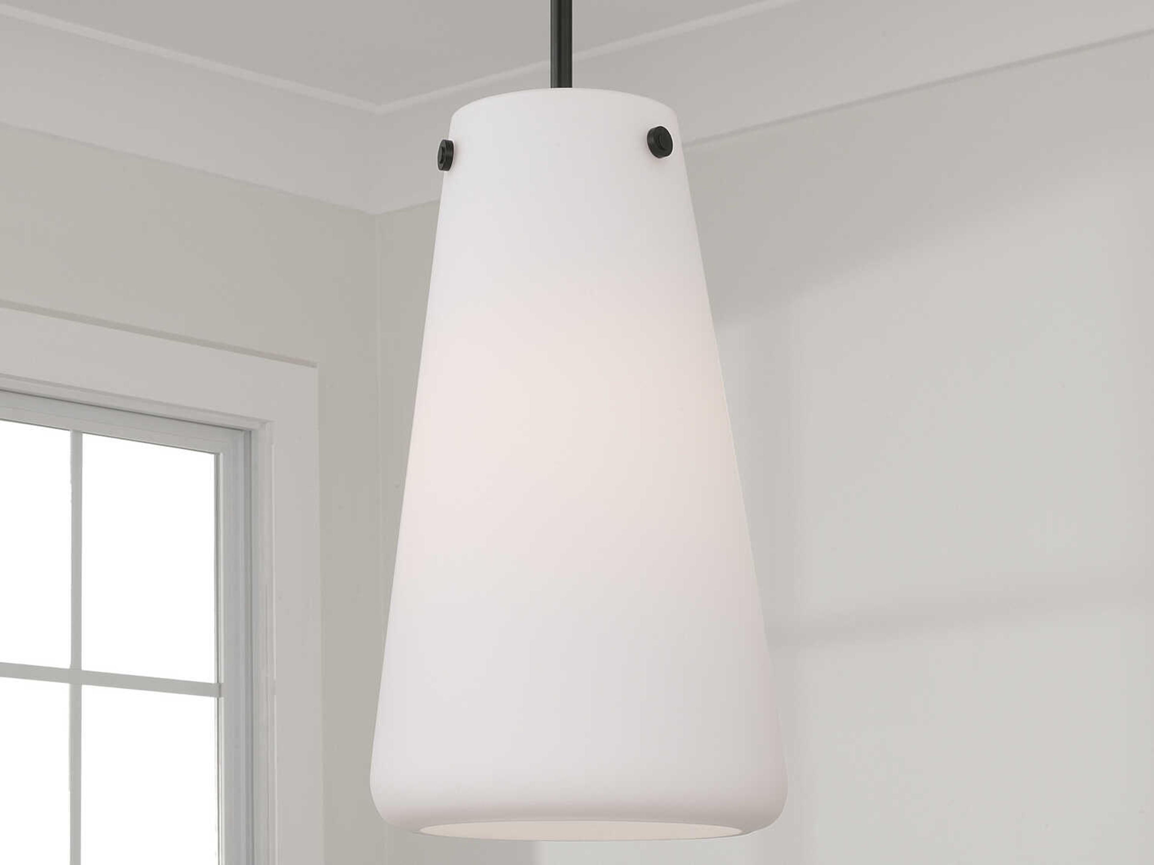 Capital Lighting Averitt 1-Light Matte Black Mini Pendant