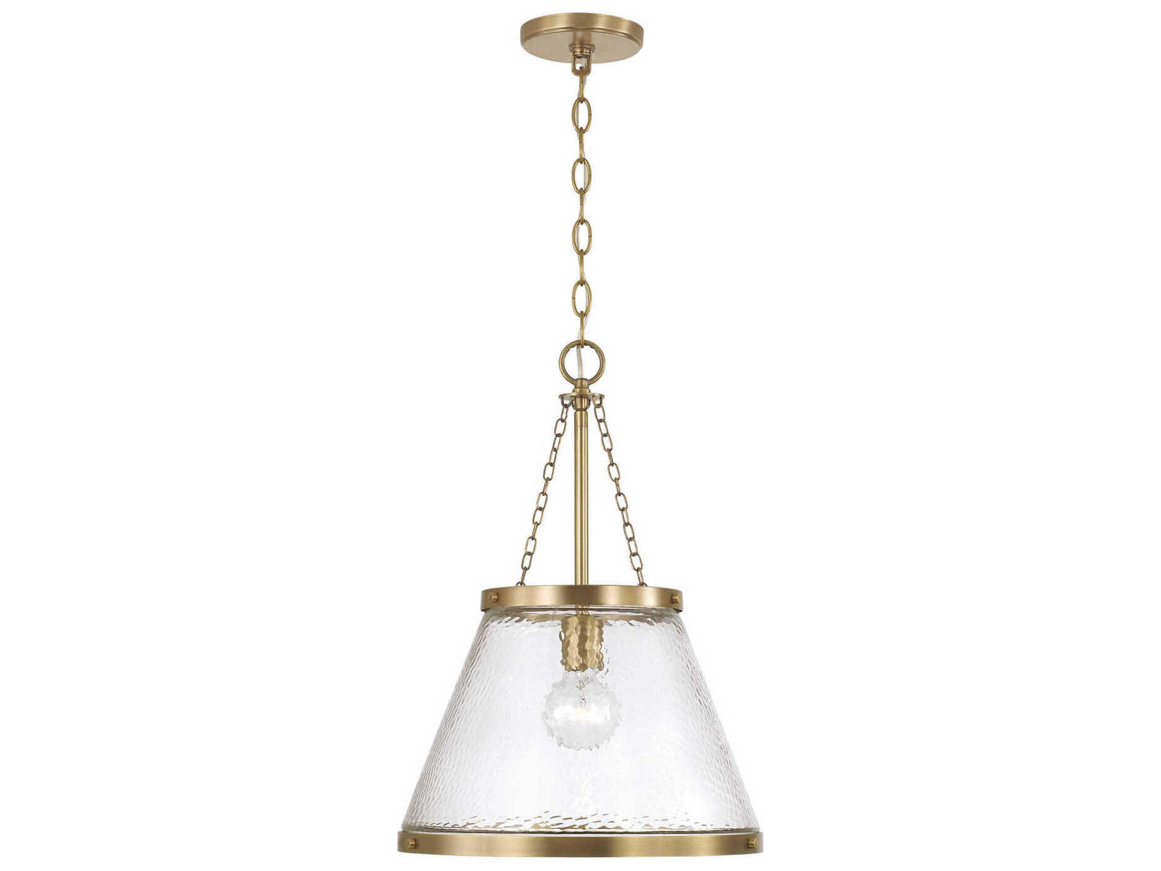 Landon 1-Light Aged Brass Pendant