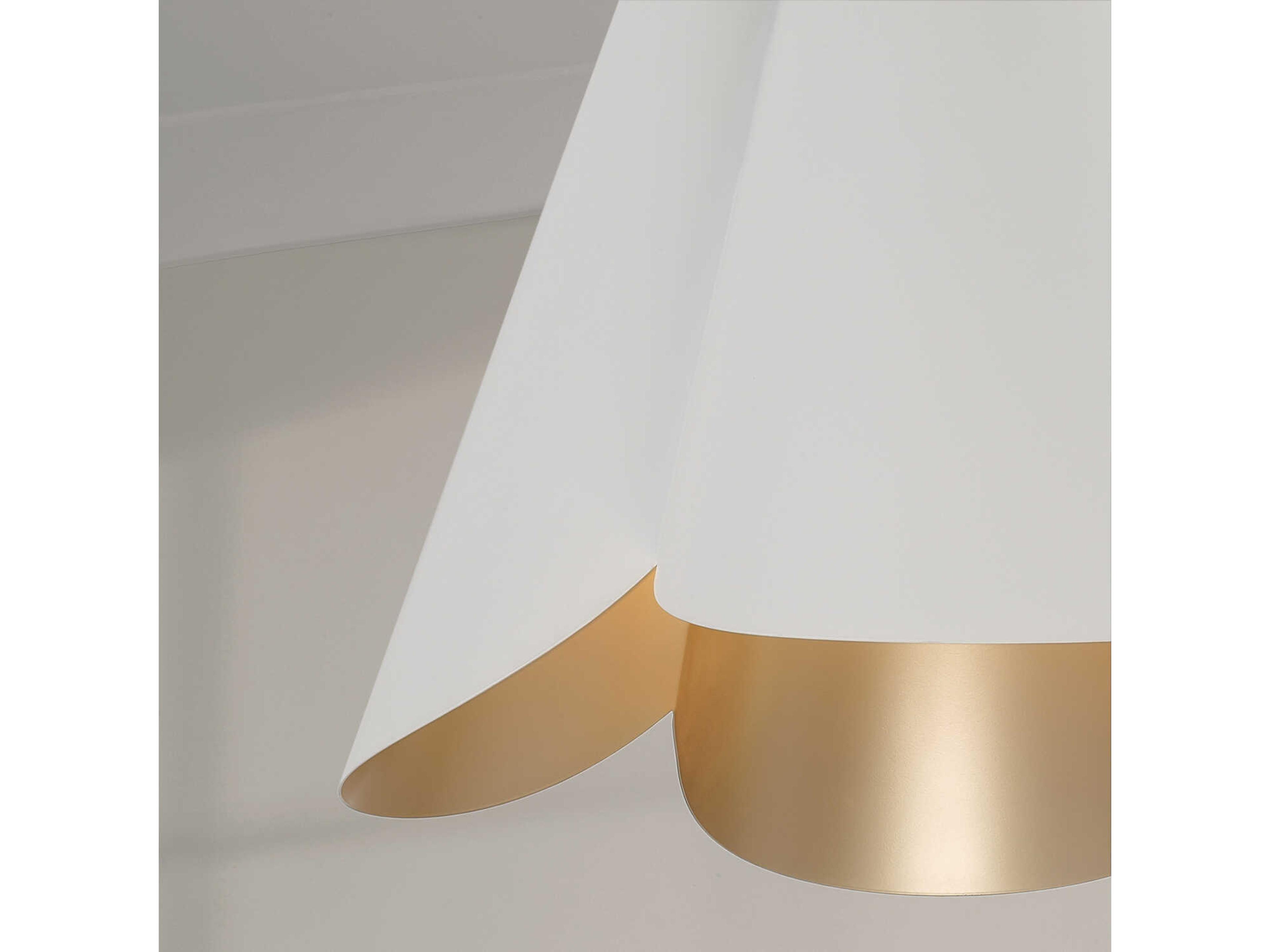 Capital Lighting Maeve 4-Light Matte Brass White Pendant