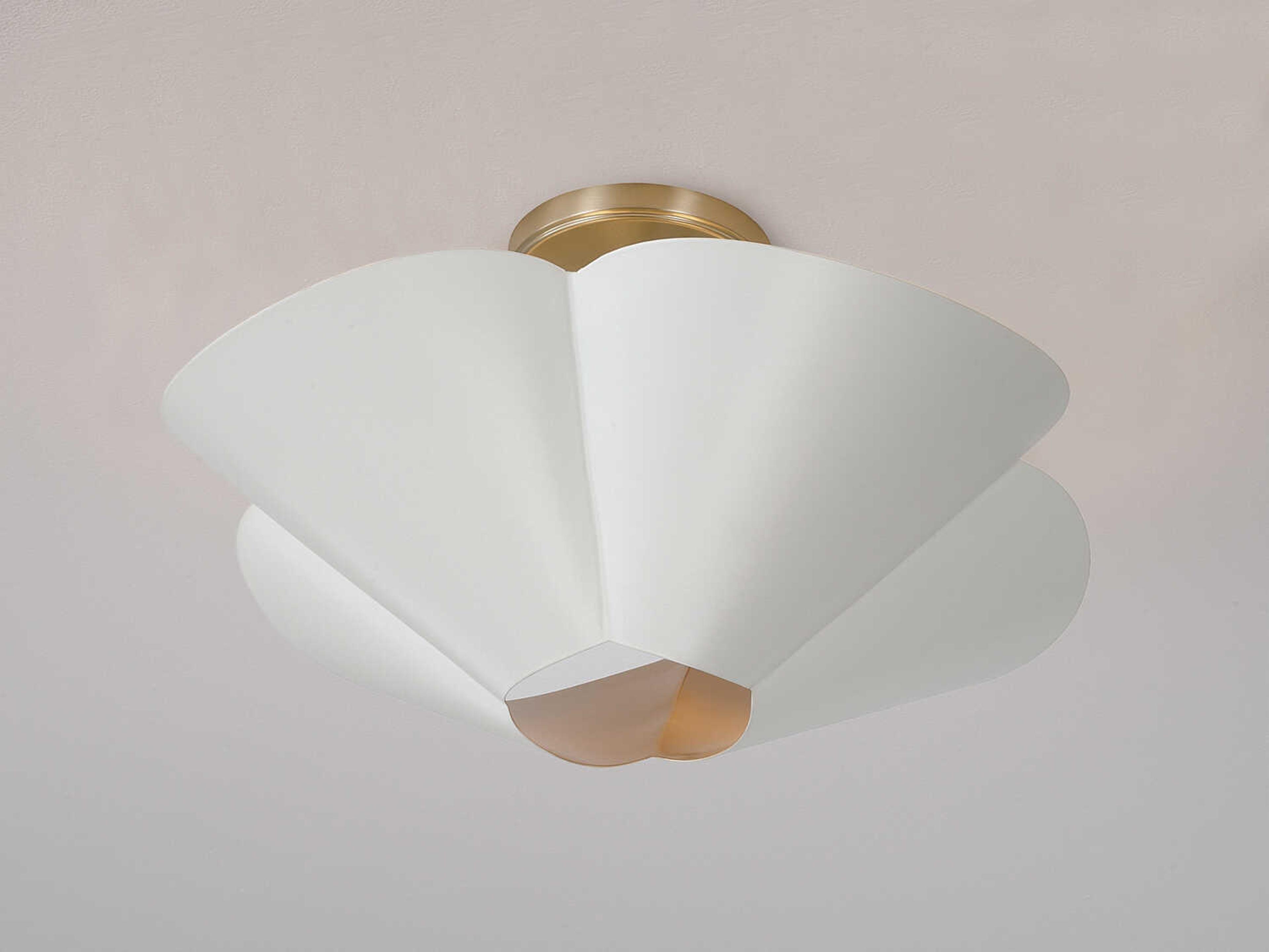 Capital Lighting Maeve 4-Light Matte Brass White Pendant