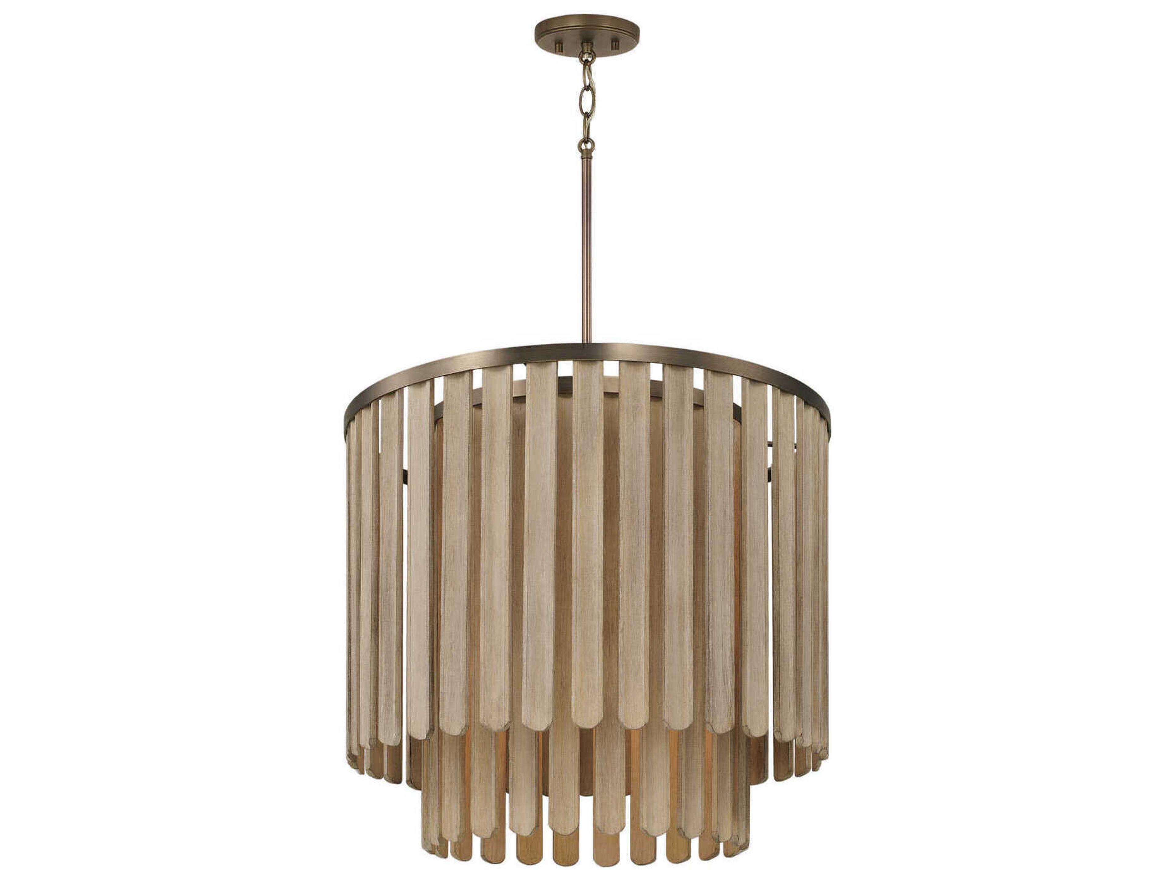 Capital Lighting Jada 5-Light Dark Brass Tiered Pendant