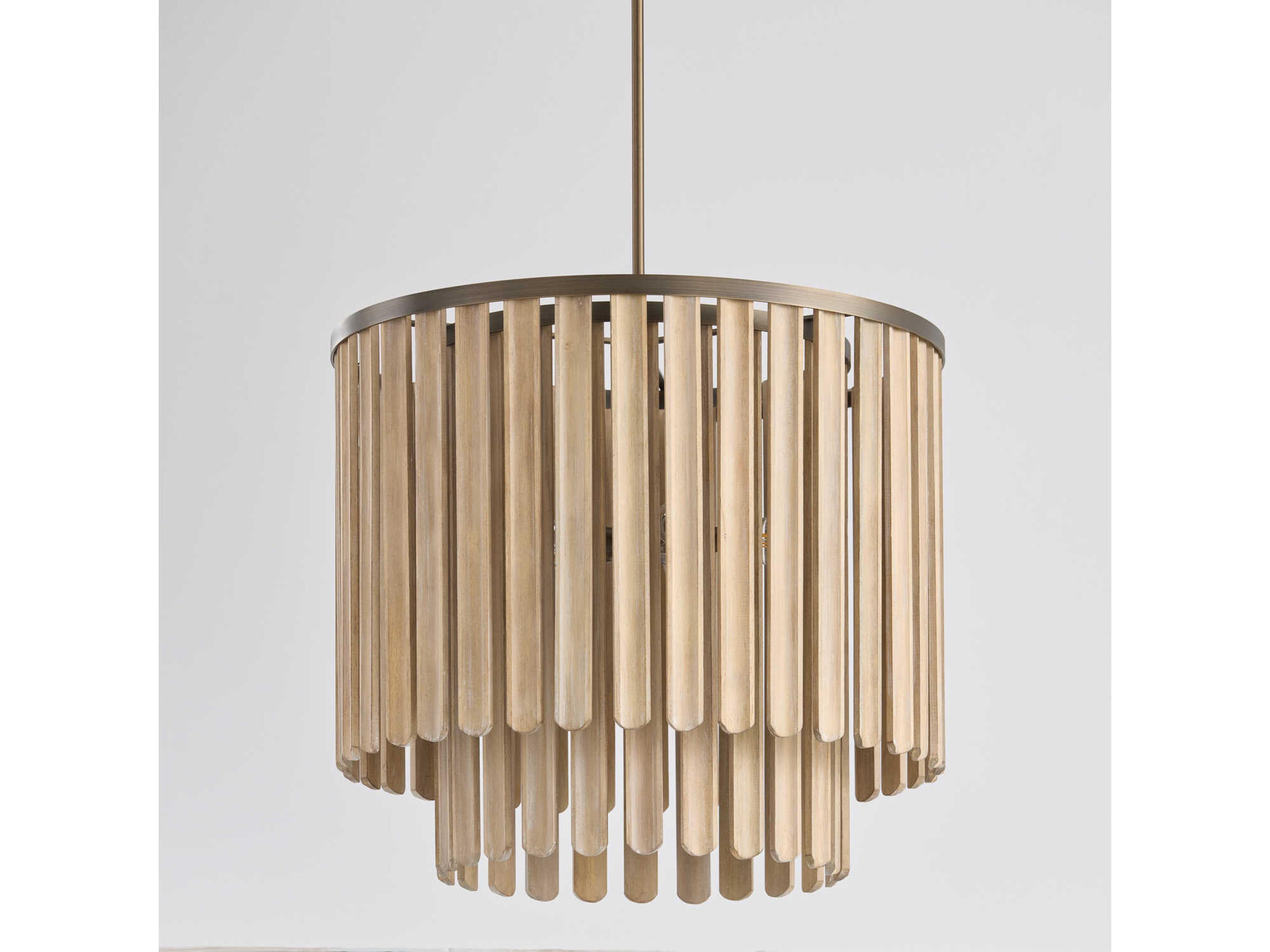 Capital Lighting Jada 5-Light Dark Brass Tiered Pendant