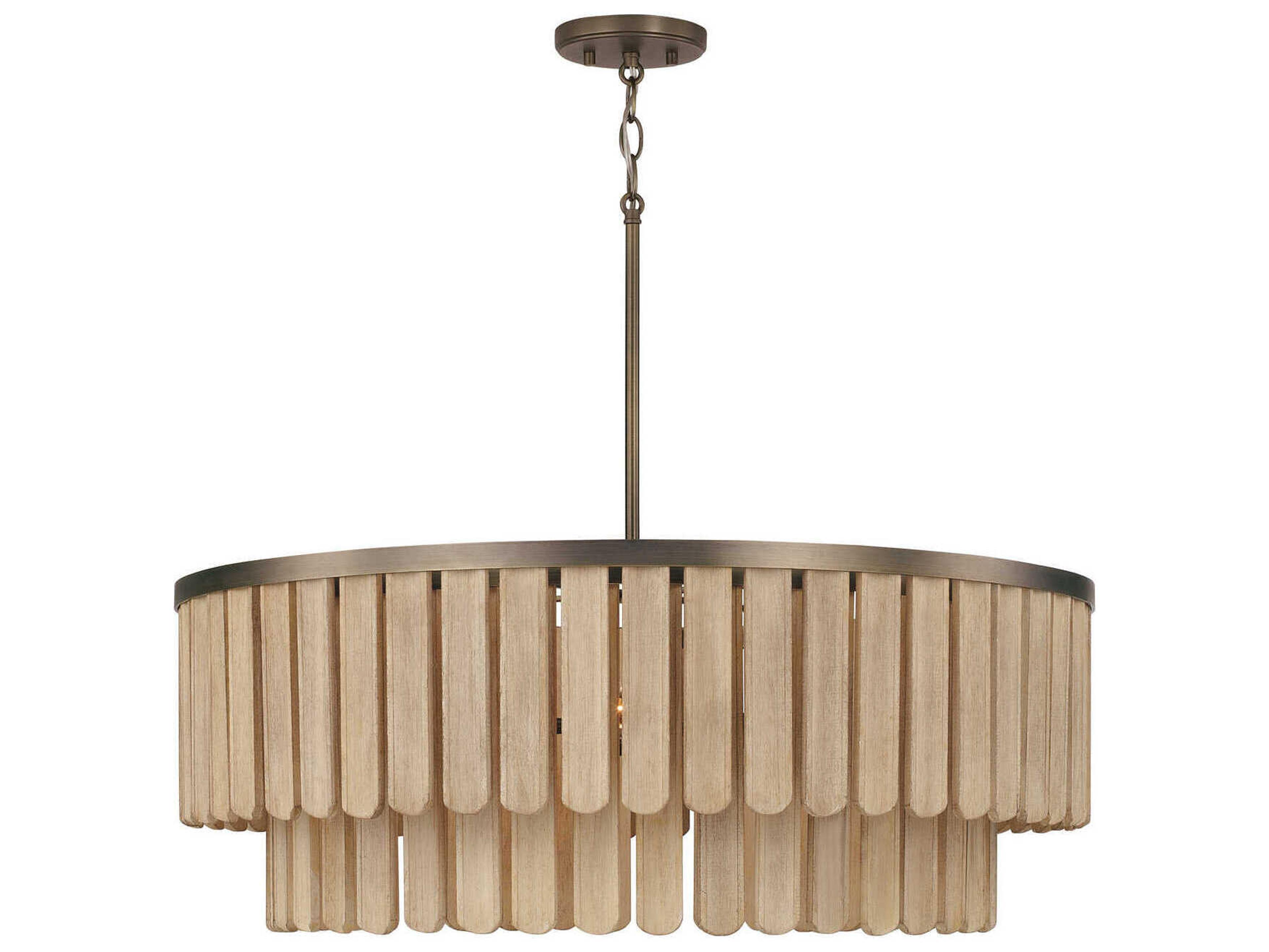 Jada 6-Light Dark Brass Pendant
