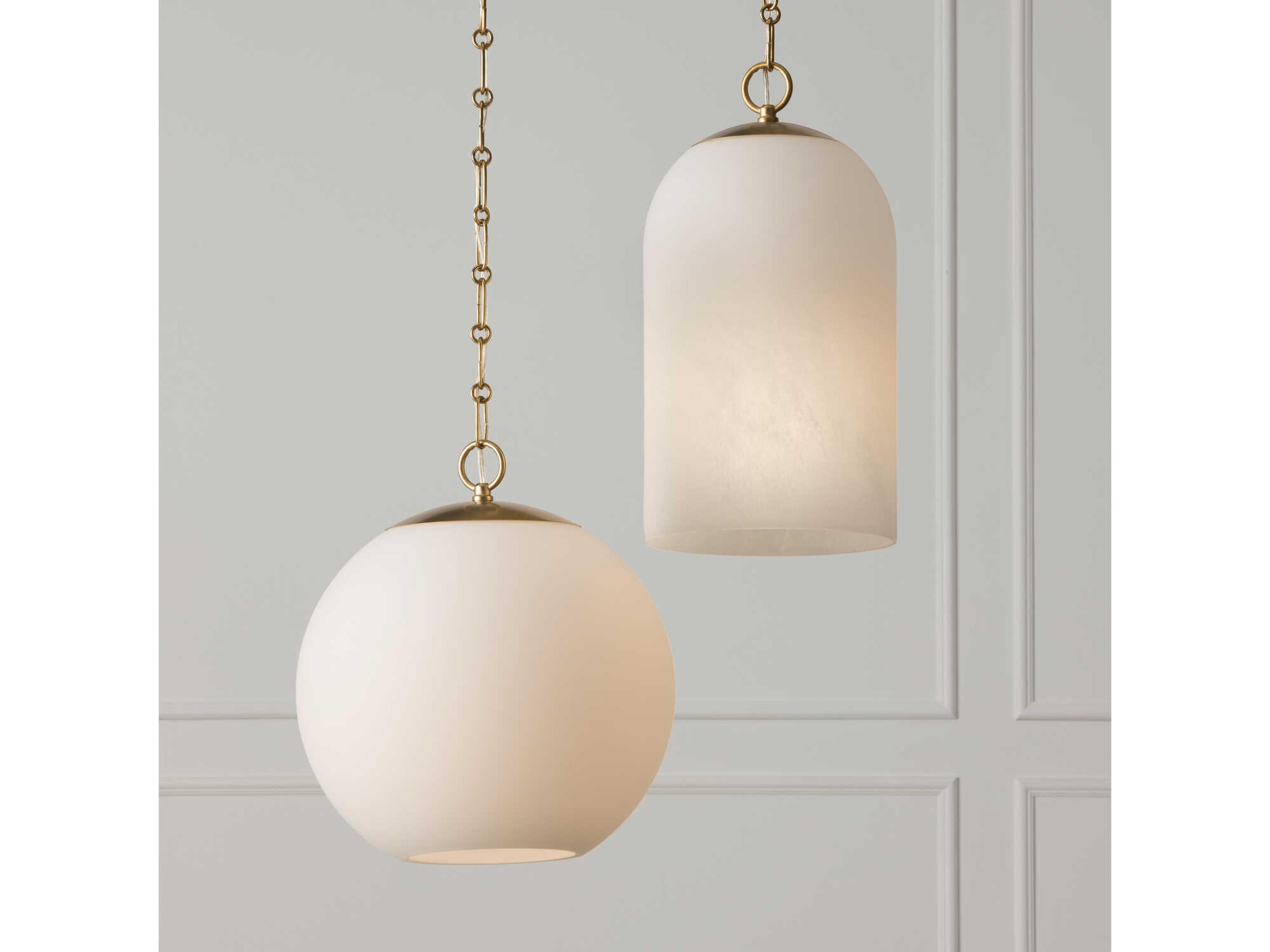 Capital Lighting Cleo 1-Light Matte Brass Cylinder Mini Pendant