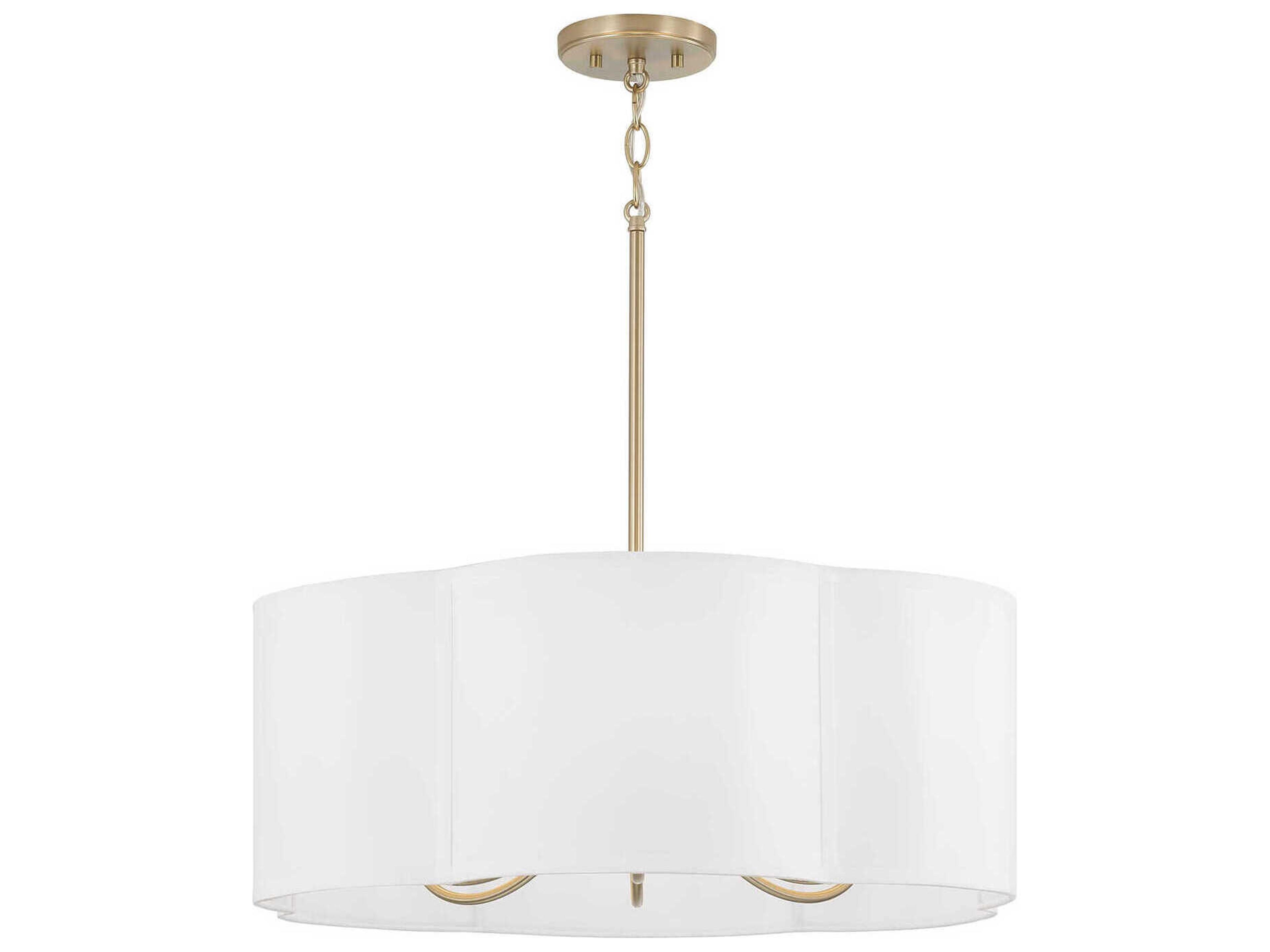 Sabine 6-Light Matte Brass Pendant