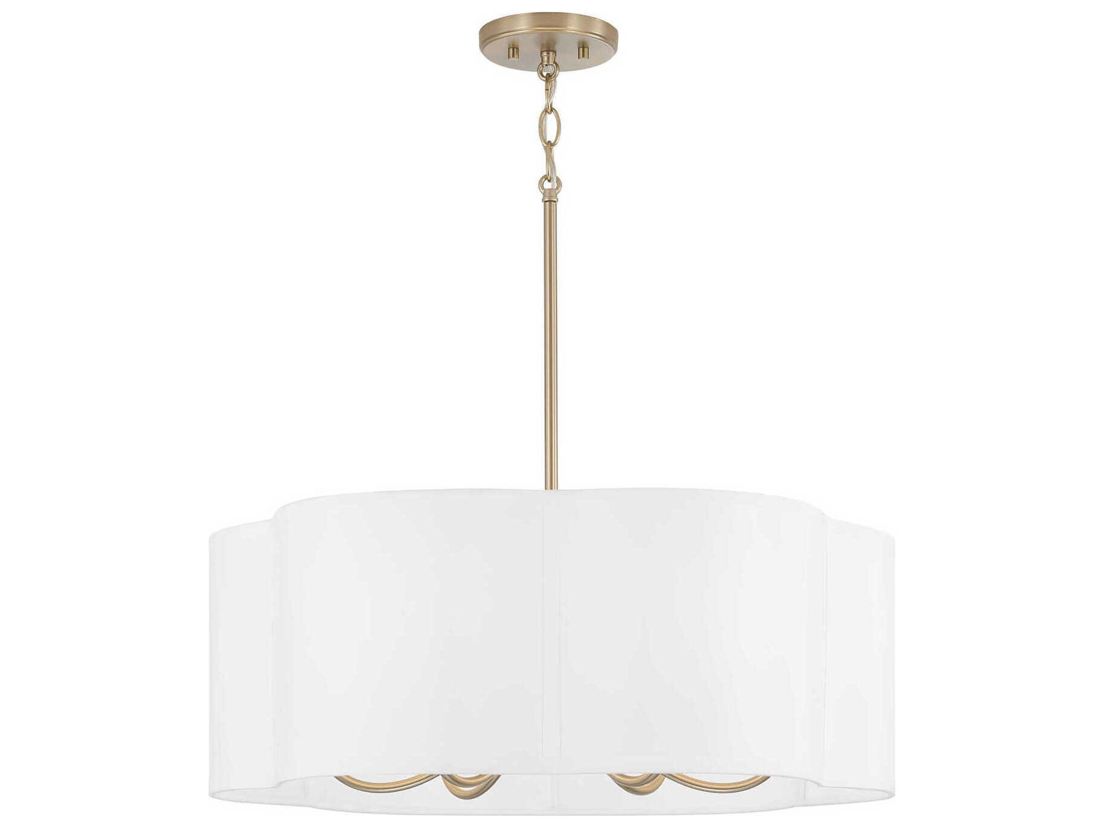 Capital Lighting Sabine 6-Light Matte Brass Pendant