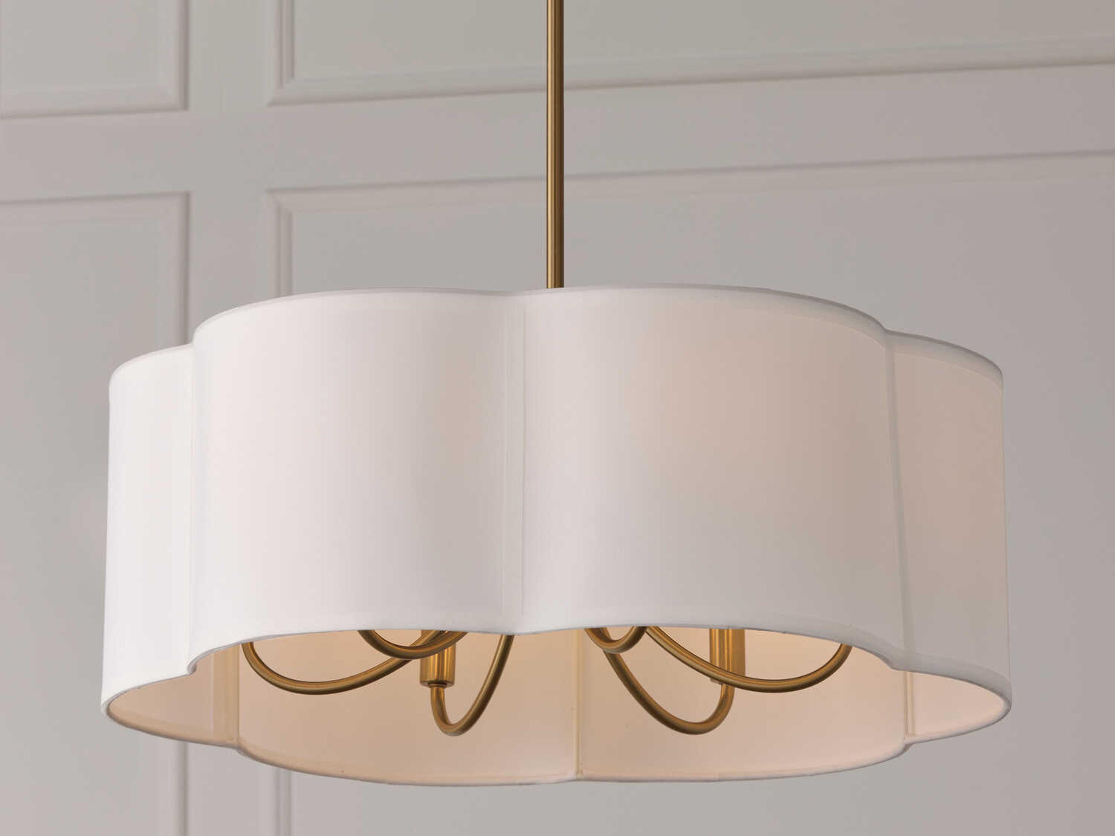 Capital Lighting Sabine 6-Light Matte Brass Pendant