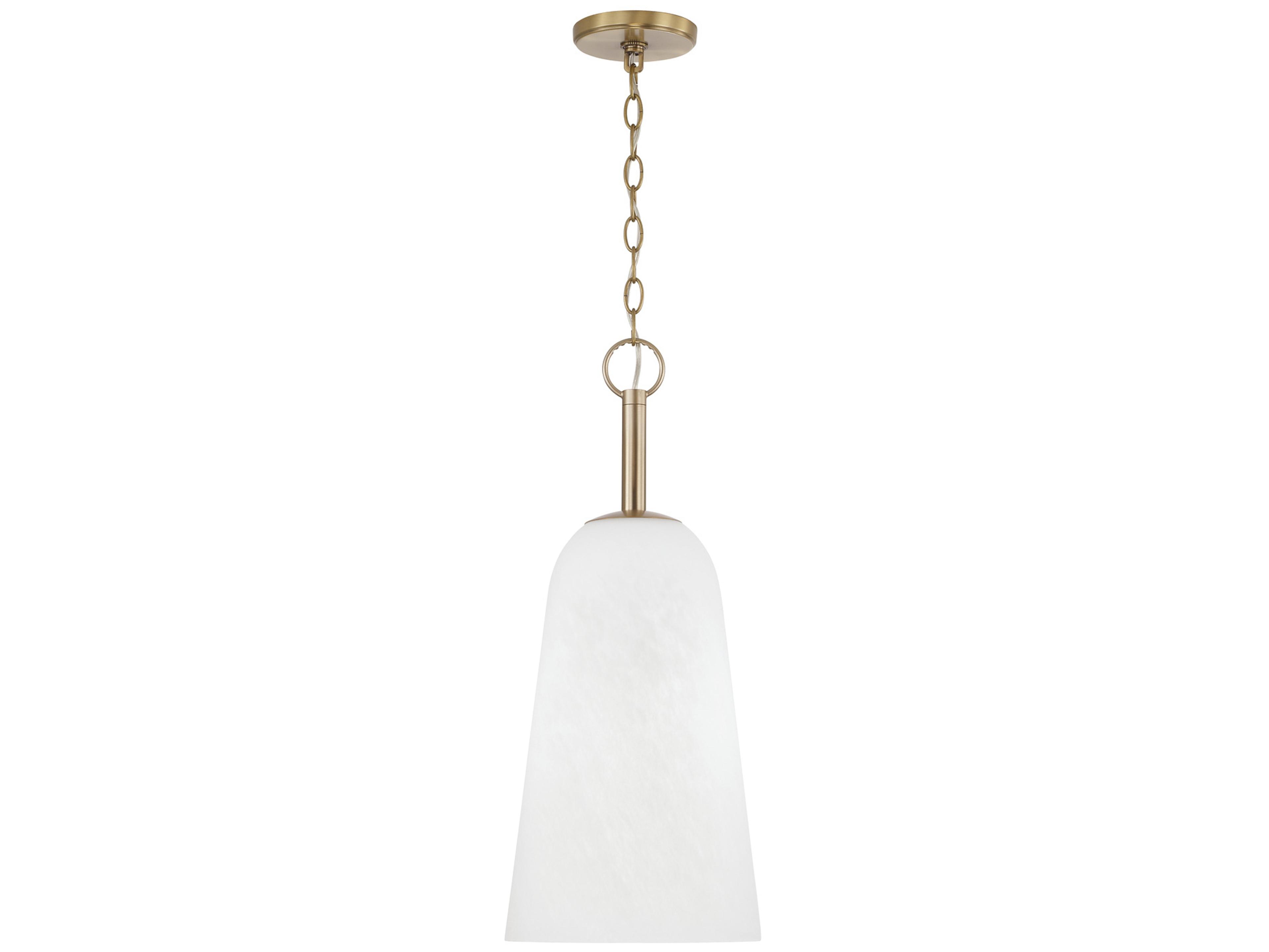 Romy 1-Light Matte Brass Dome Mini Pendant