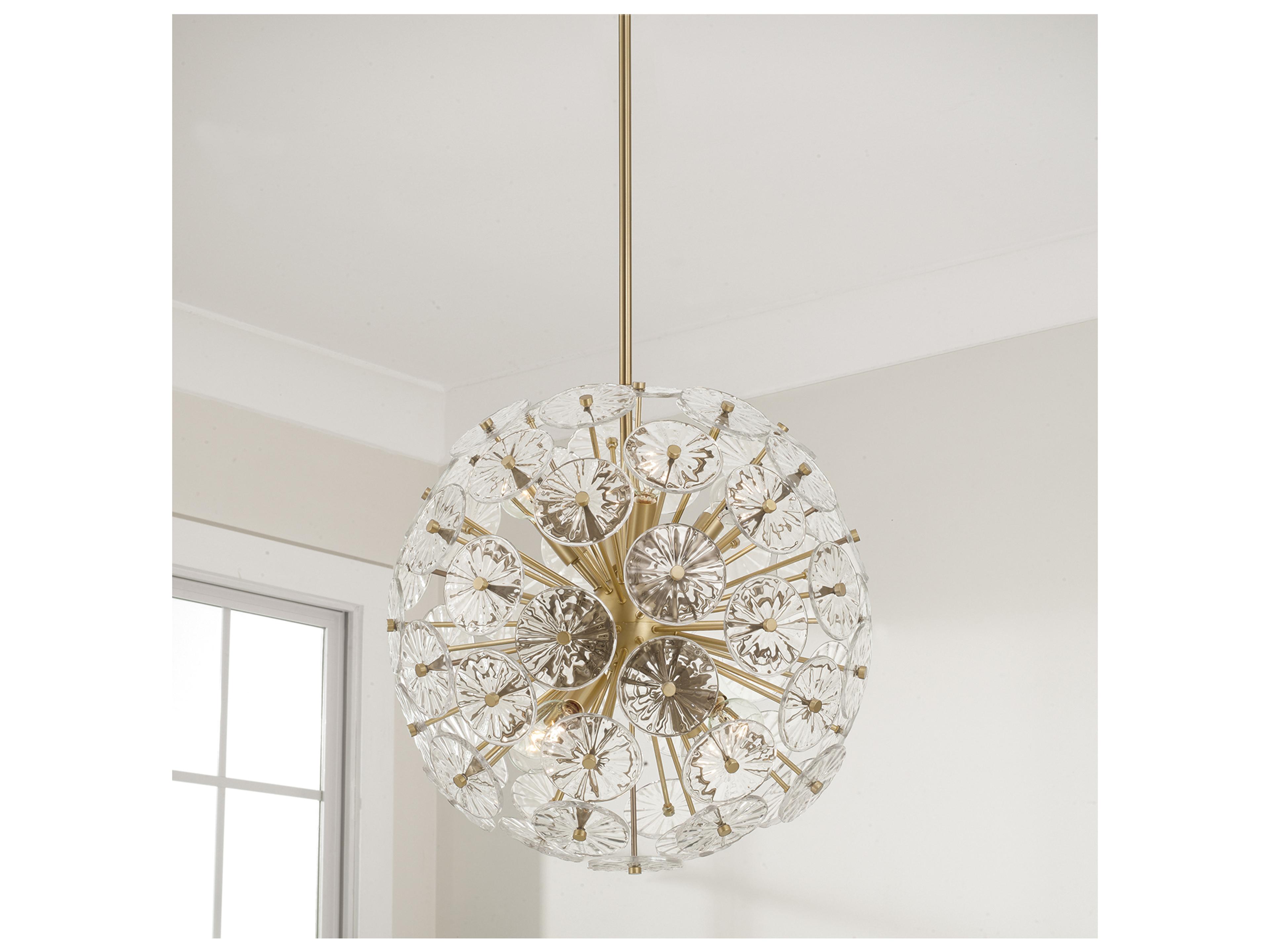 Capital Lighting Emelie 8-light Matte Brass Geometric Sputnik Pendant