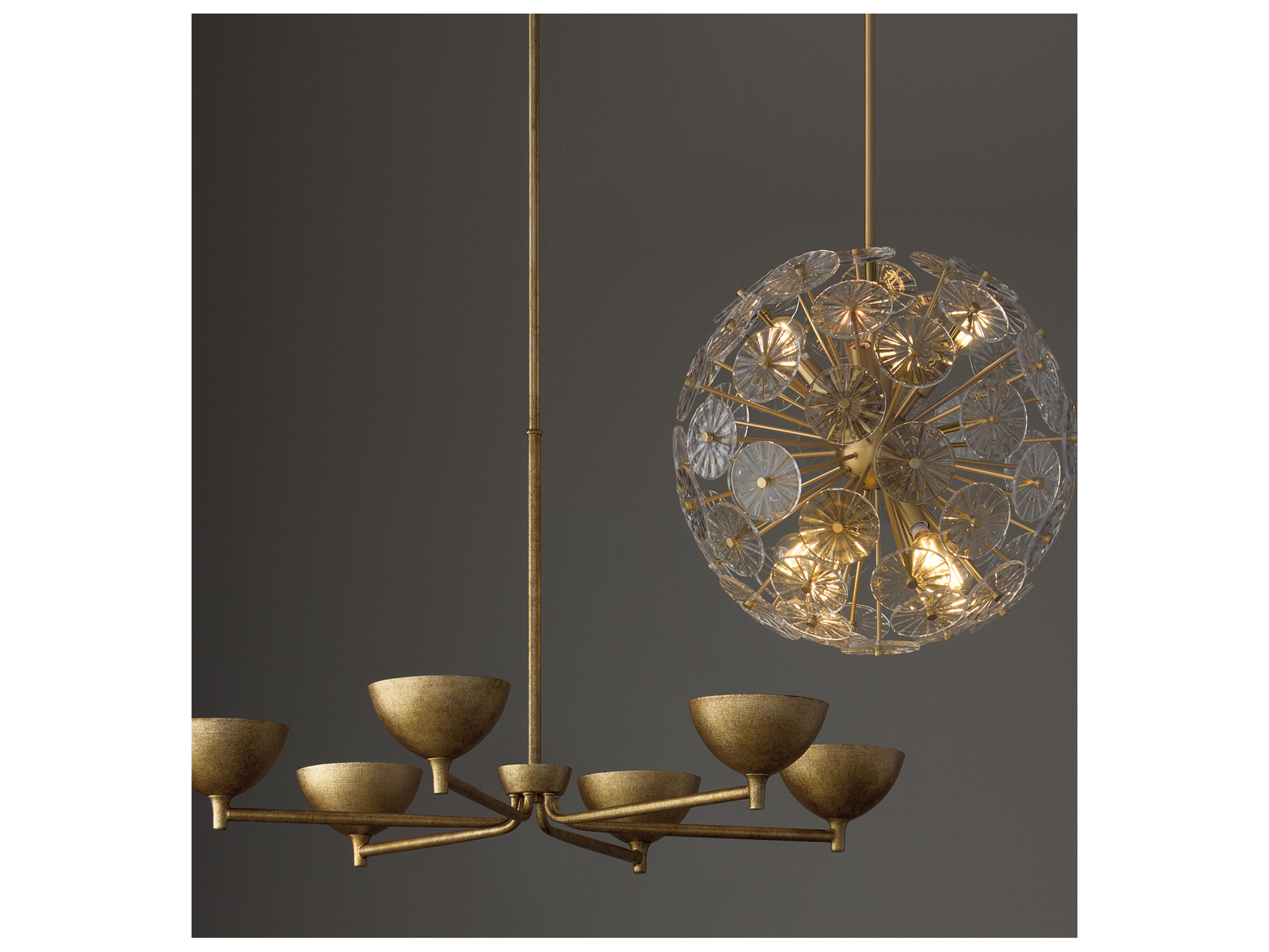 Capital Lighting Emelie 8-light Matte Brass Geometric Sputnik Pendant