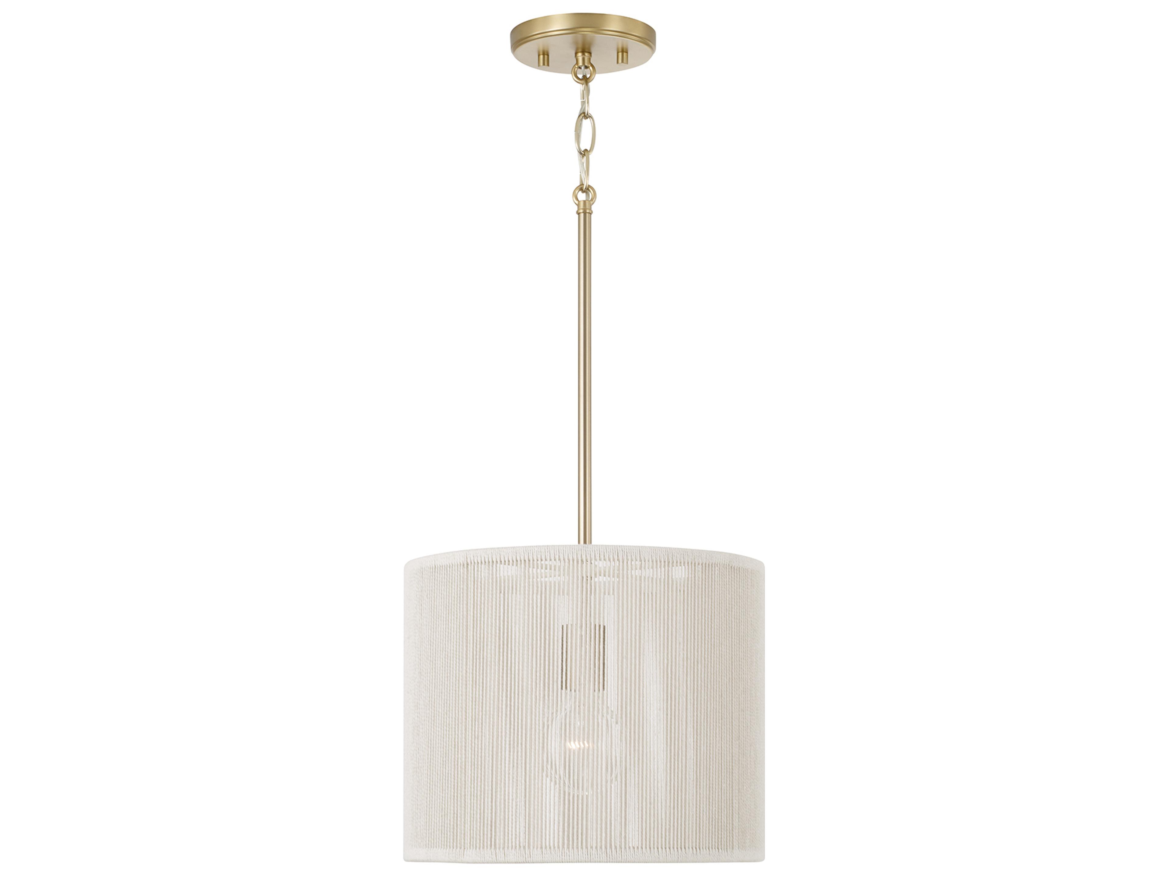 Tara 1-light Matte Brass Pendant