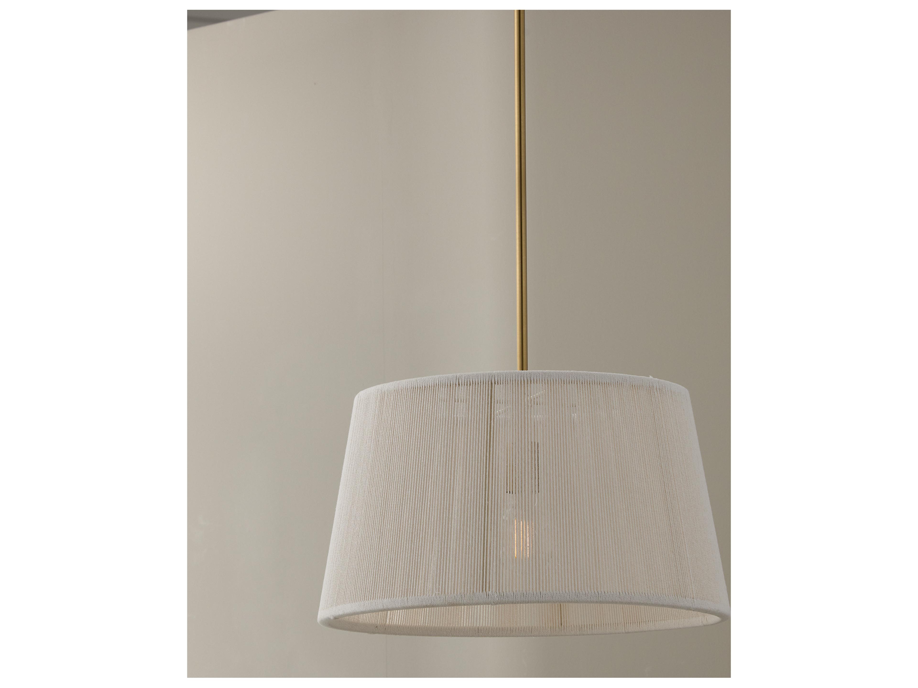 Capital Lighting Tara 1-light Matte Brass Drum Pendant