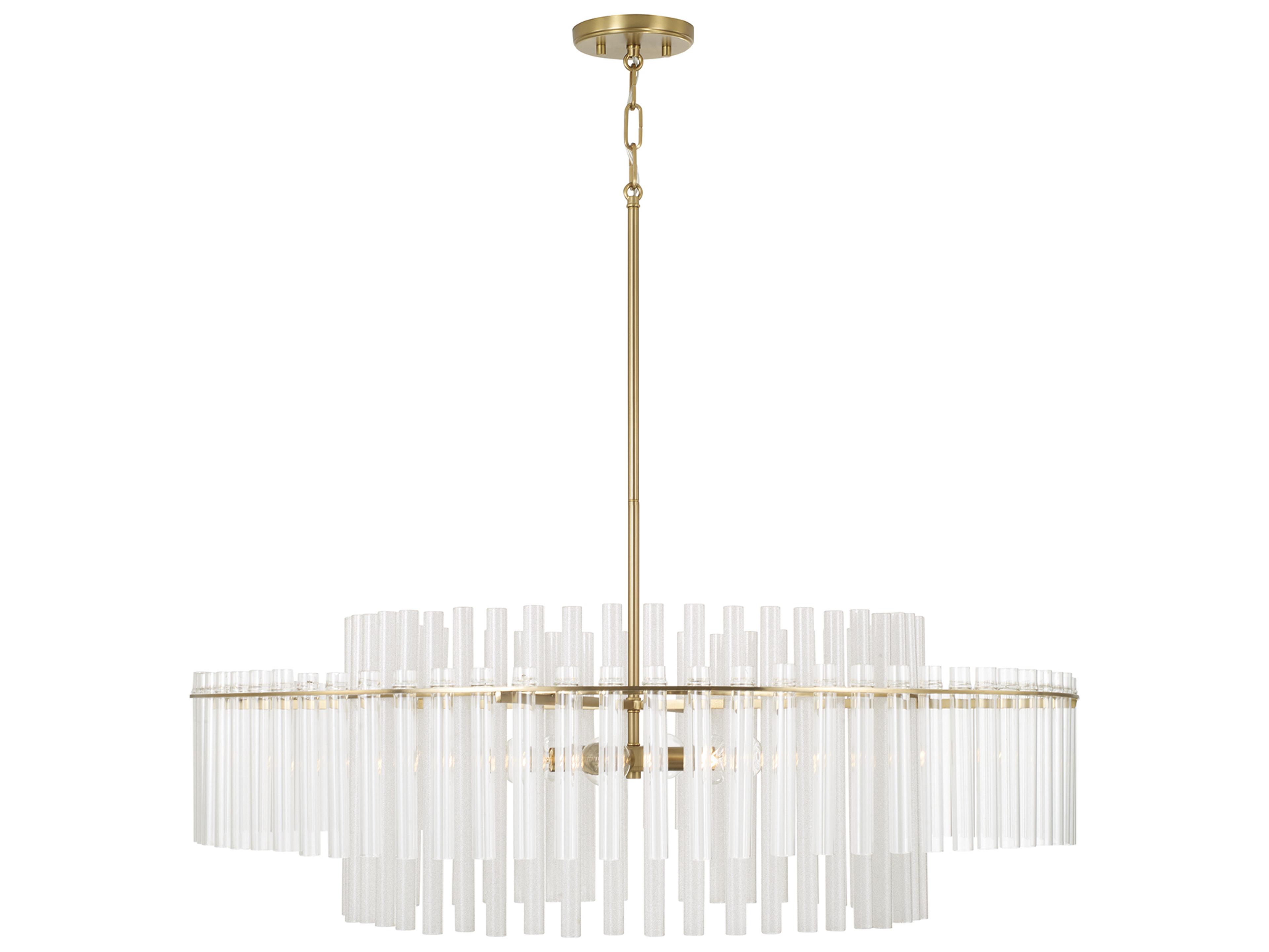 Blair 6-light Aged Brass Pendant