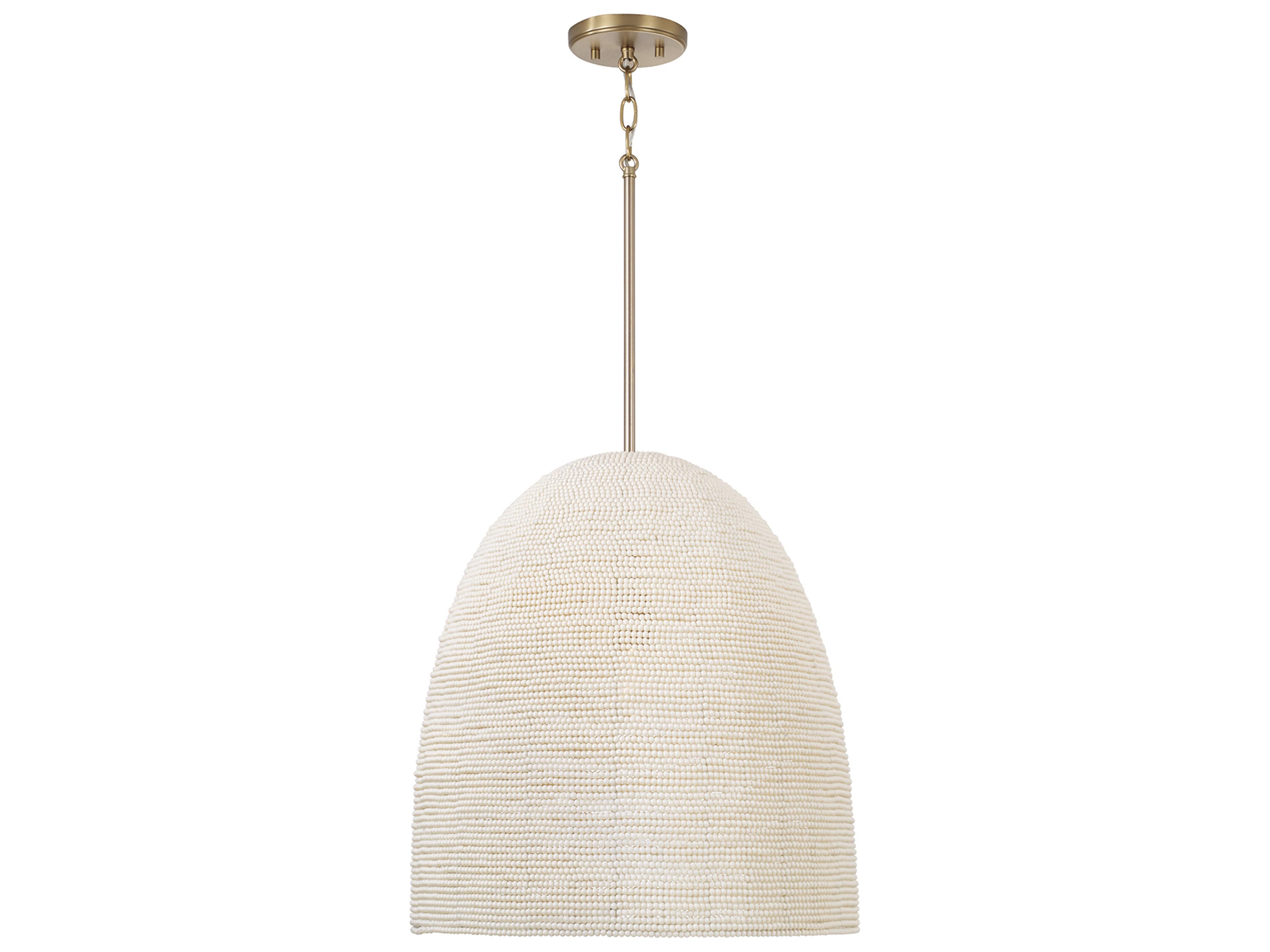 Capital Lighting Natalia 1-light Aged Brass Pendant